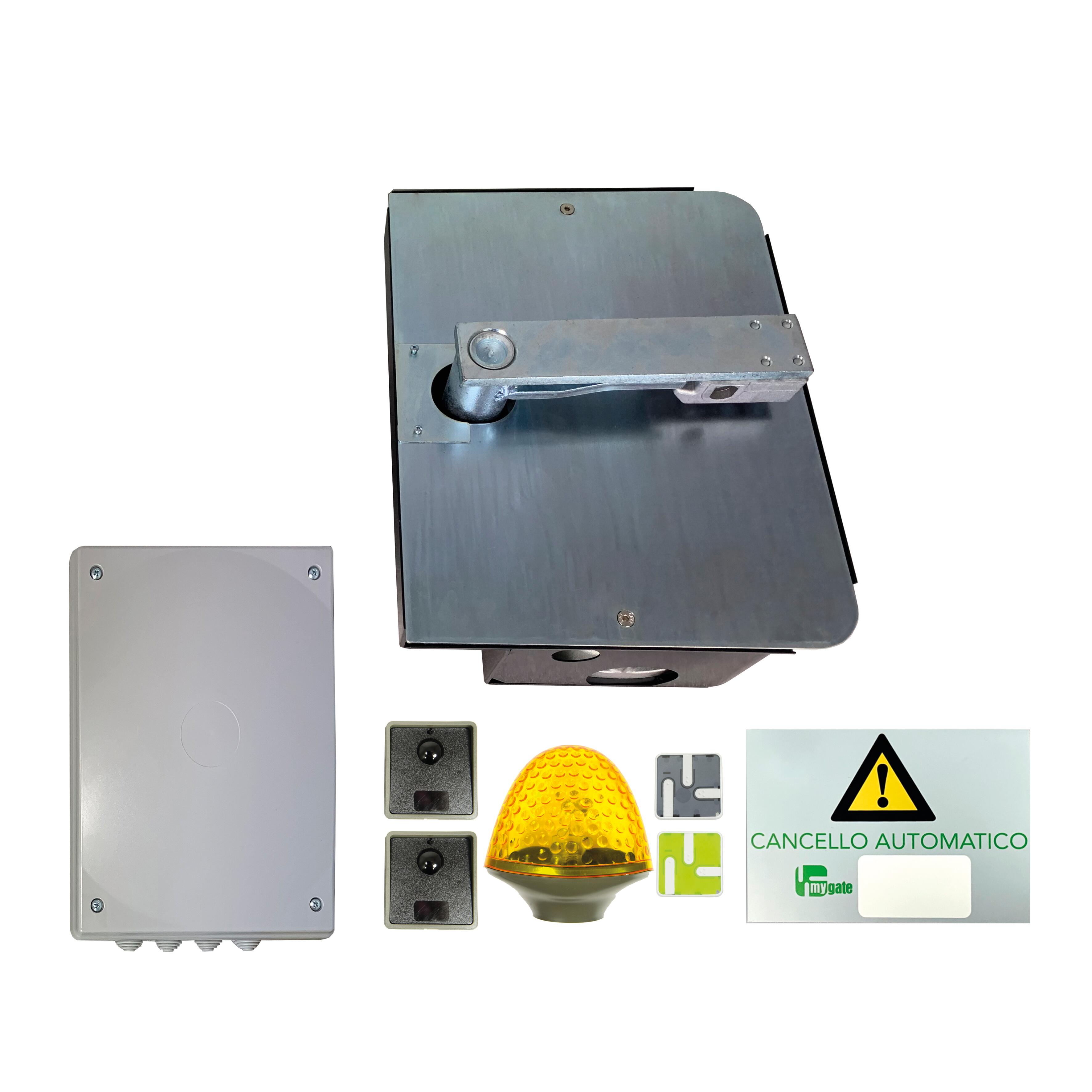 Motore per cancello mono anta battente MYGATE Kit MyShark 24V  24 V - 2