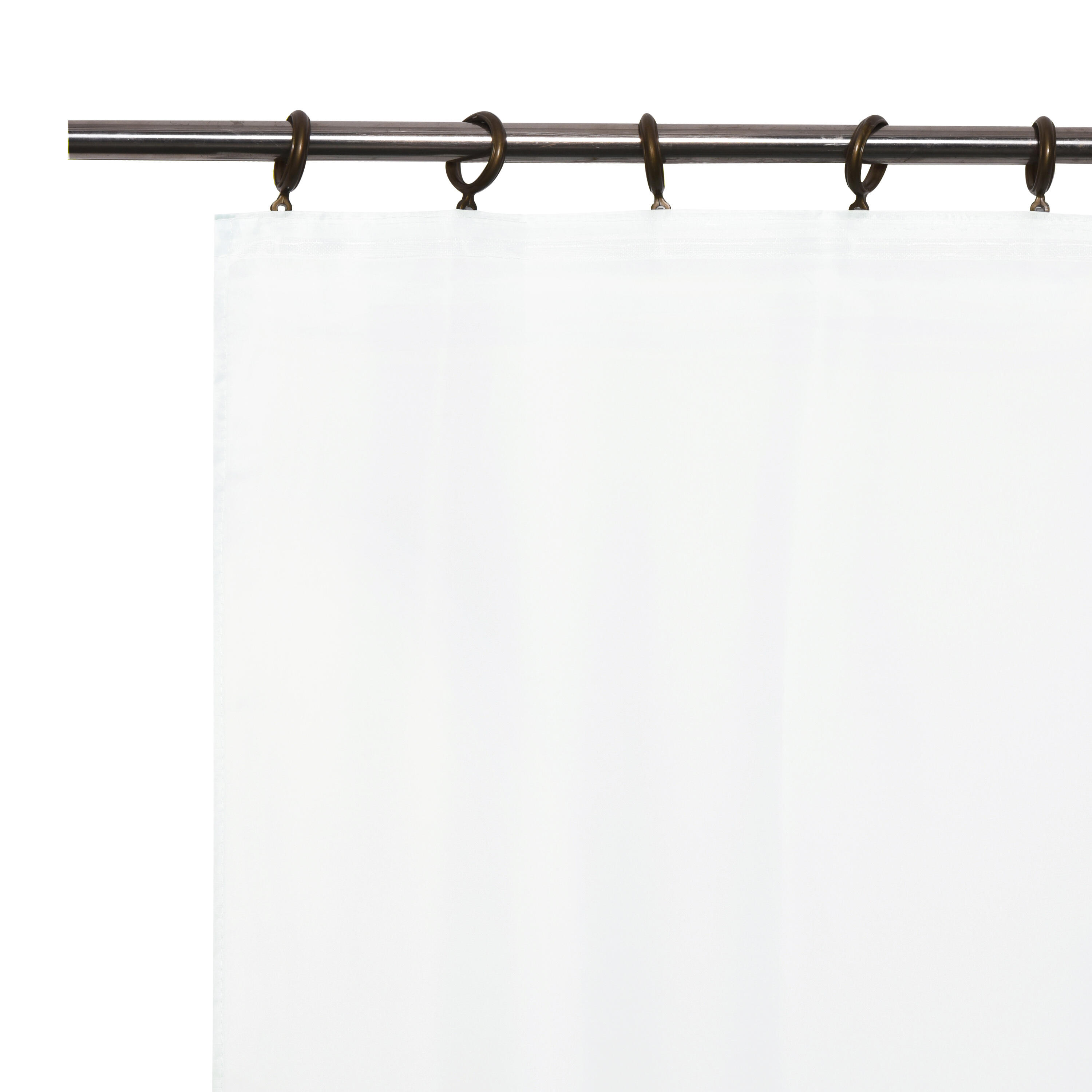 Visillo trabillas, cinta fruncida polyone poliéster liso blanco inspire de 300x280cm. cinta termopegada