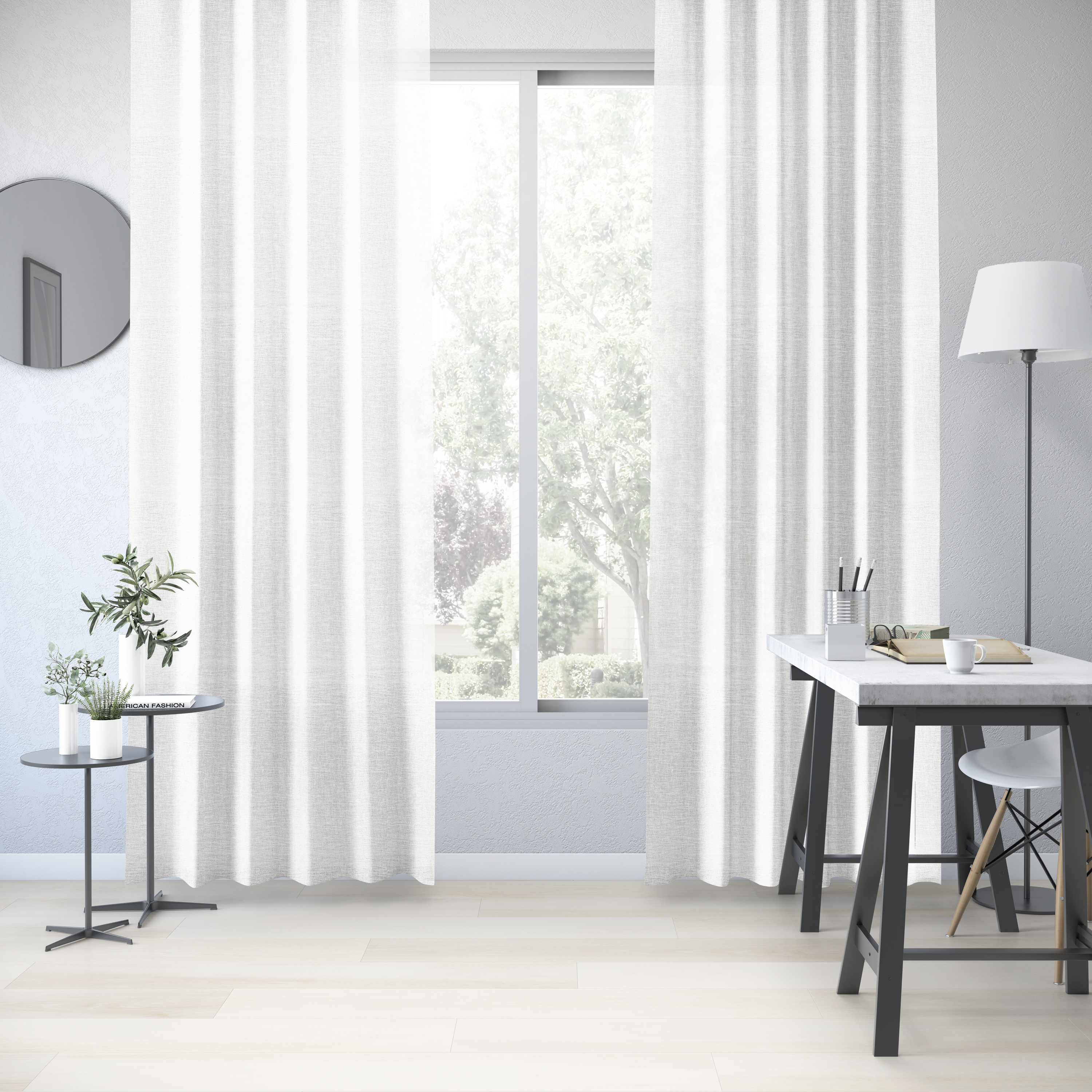 Cortinado fita e/ou presilha Danae 140x280cm solemio Inspire - 21