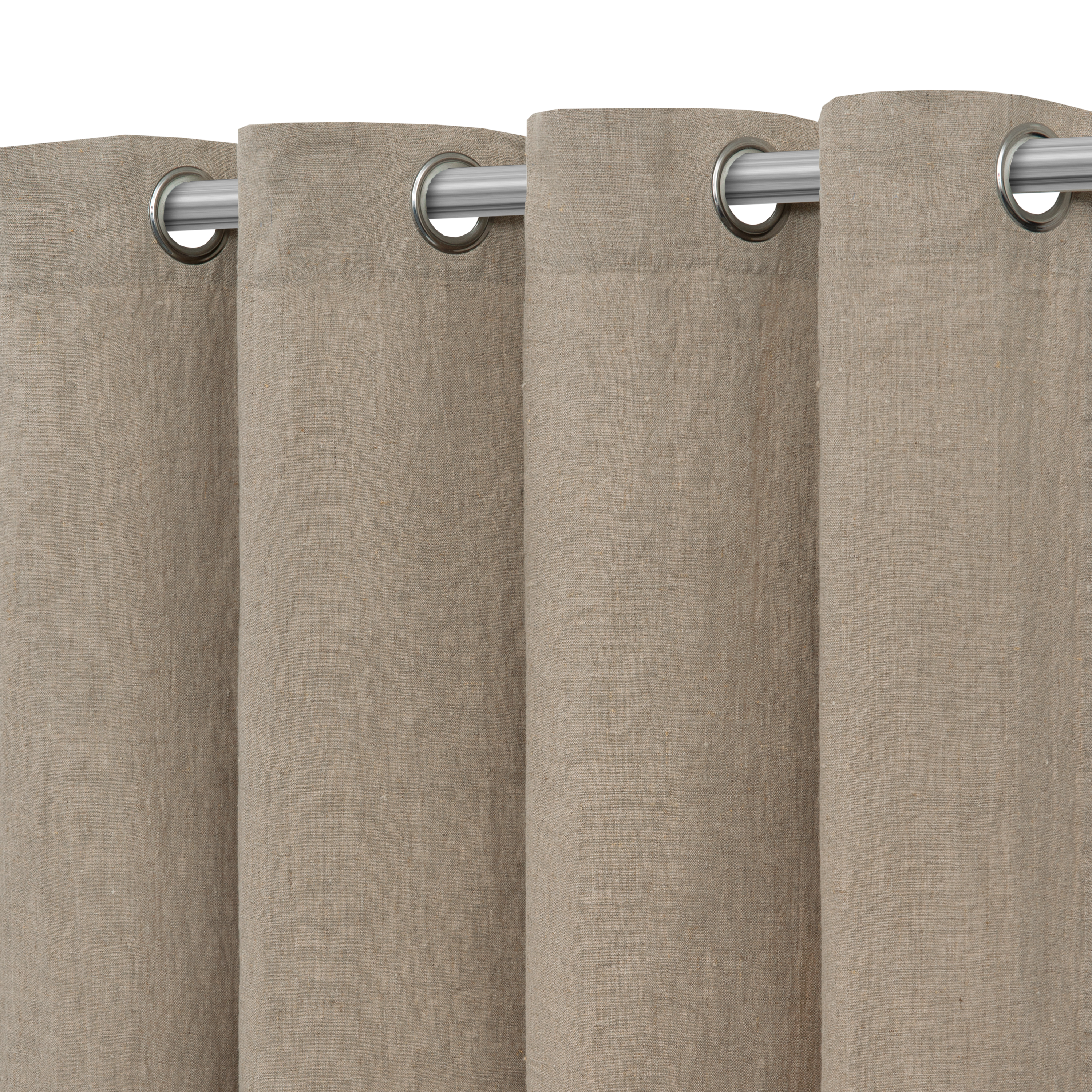 Rideau tamisant, Danae, lin, naturel H.280 x l.140 cm INSPIRE | Leroy Merlin