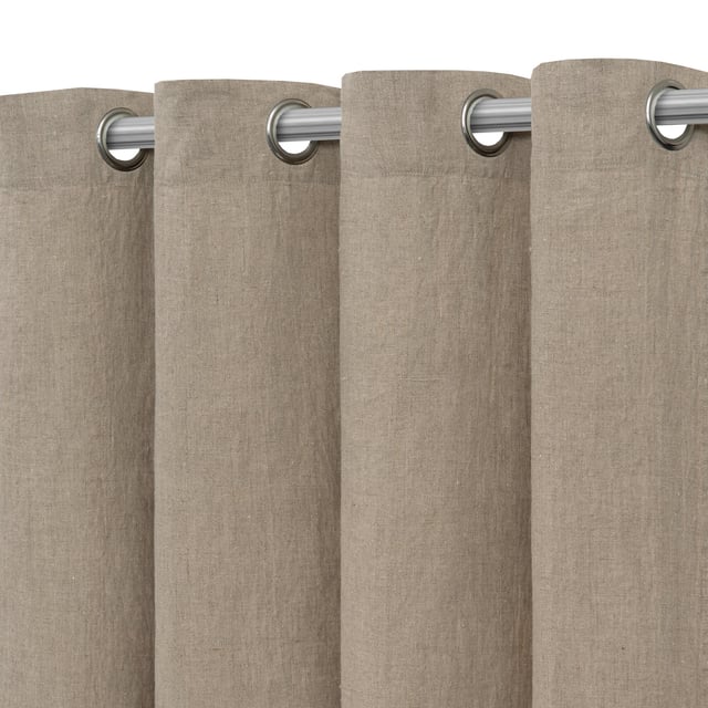 Rideau tamisant, Danae, lin, naturel H.280 x l.140 cm INSPIRE