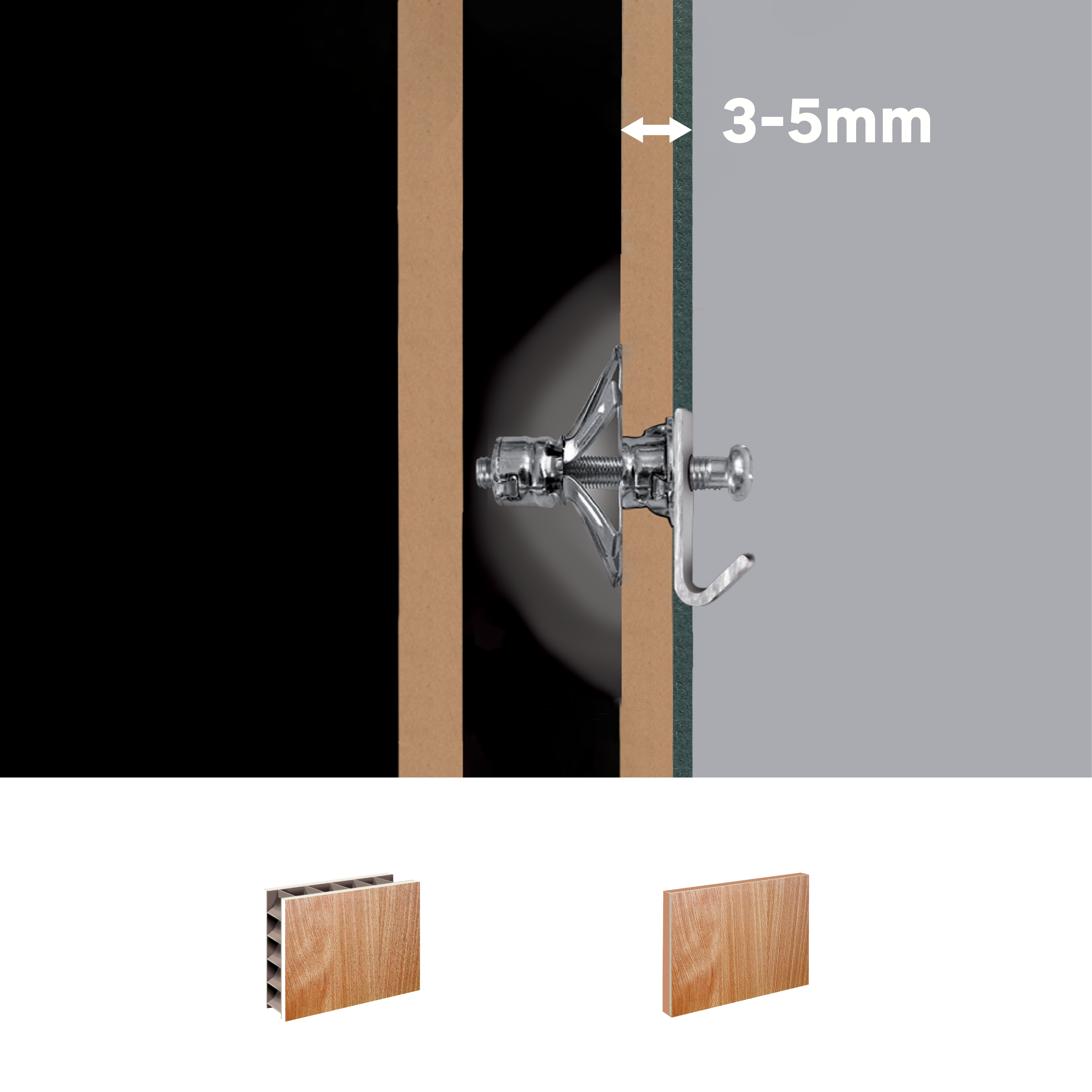 10 chevilles à expansion avec vis acier STANDERS, Diam. 8 x L.16mm - 5