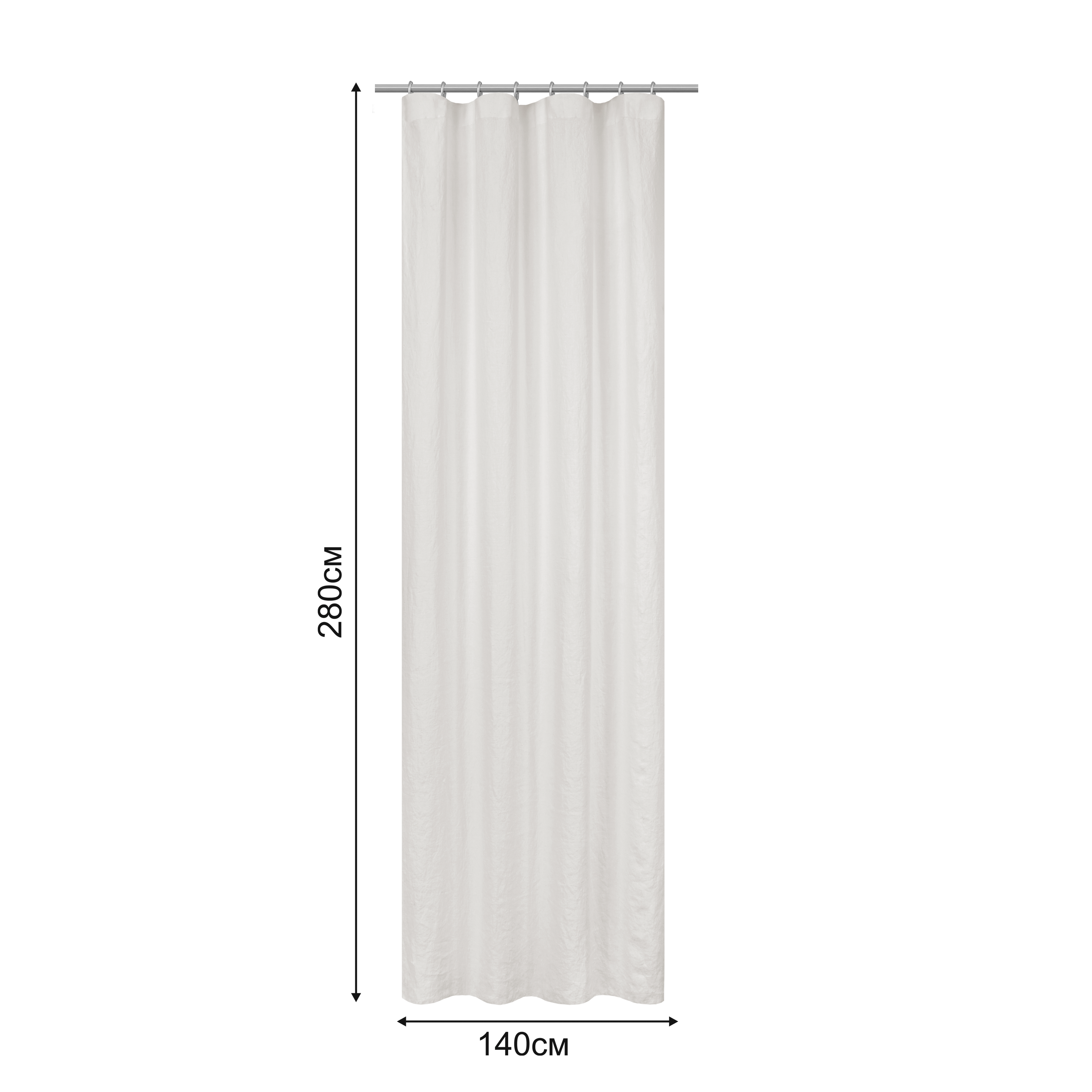 Cortinado fita e/ou presilha Danae 140x280cm solemio Inspire - 11