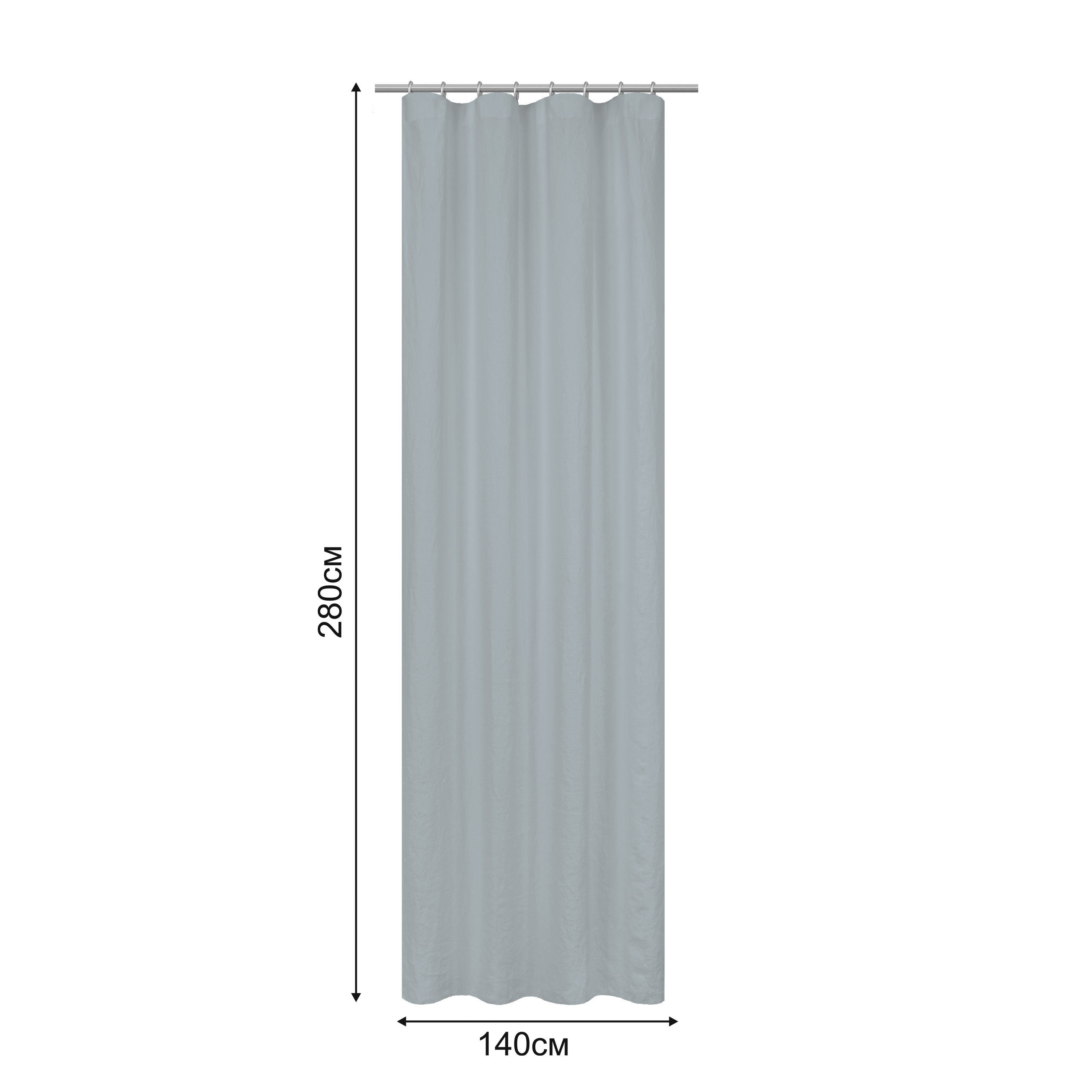 Cortinado fita e/ou presilha Danae 140x280cm celadon 3 Inspire - 7