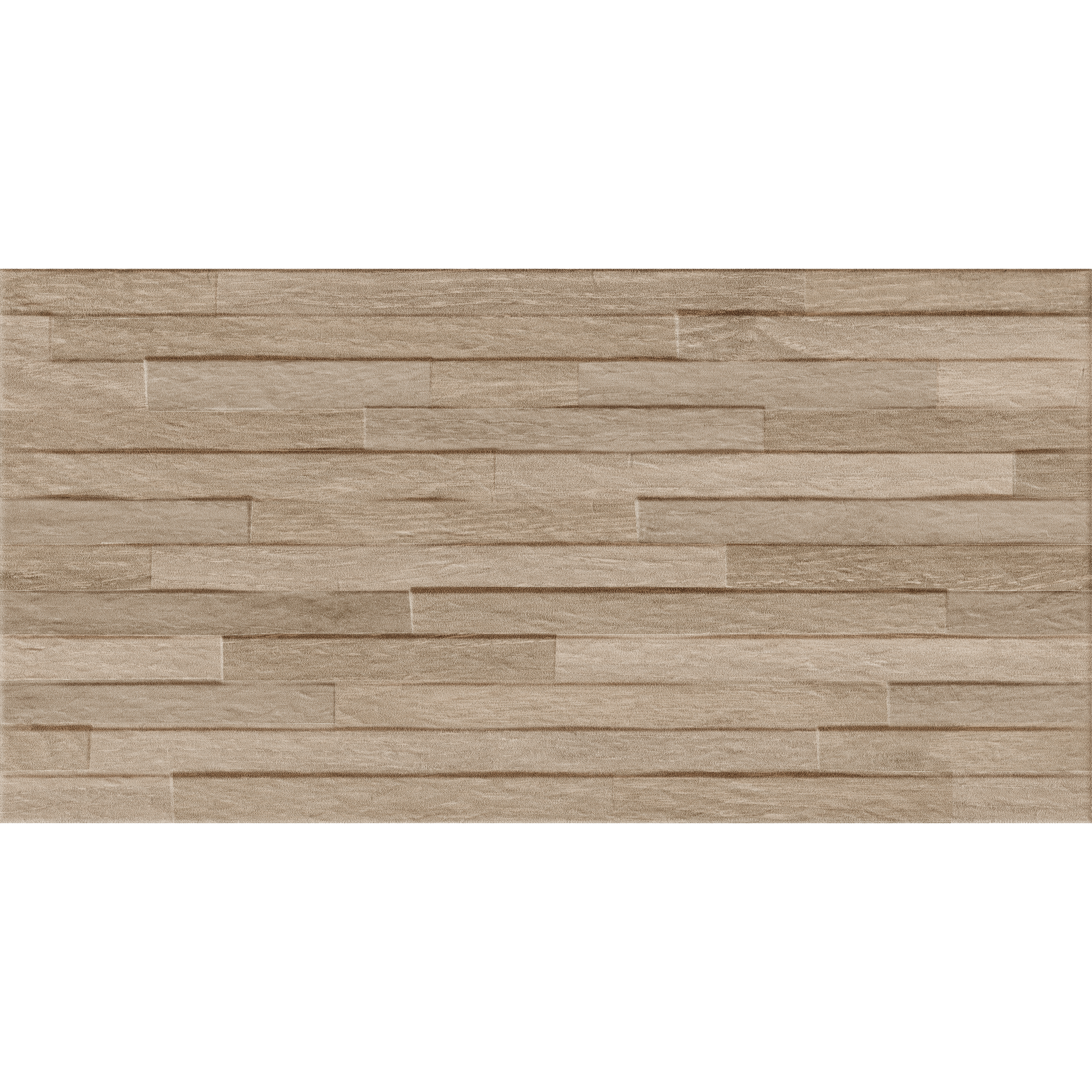Carrelage mur intérieur effet relief 3d bois naturel Tic l.25 x L.50 cm x Ep.7.4 - 5