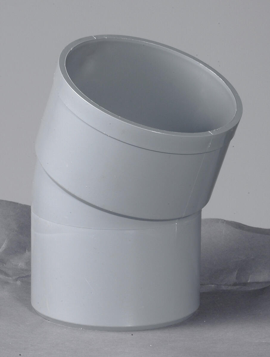 Coude mâle / femelle 22° pvc Diam.100 mm GIRPI - 2