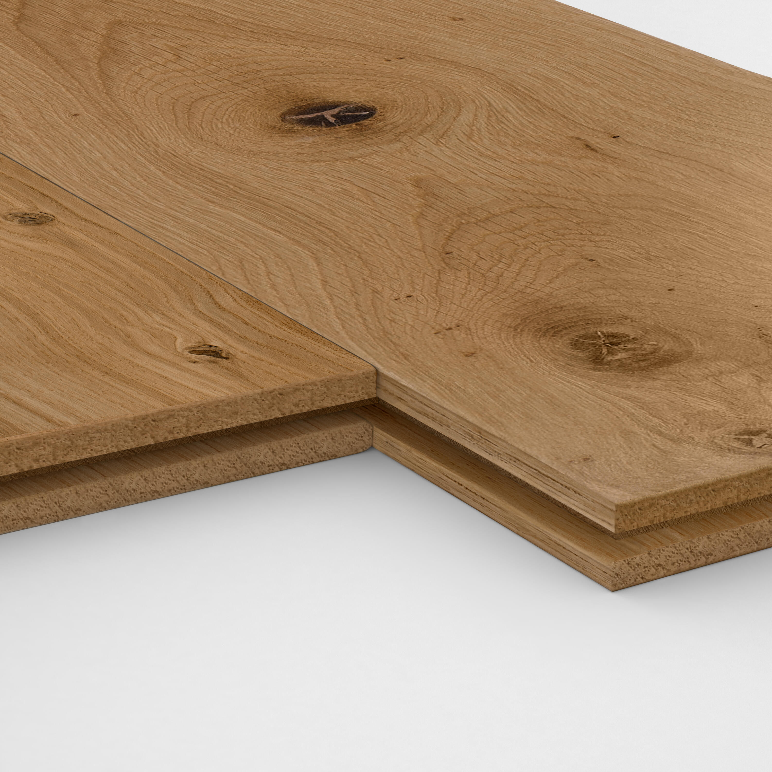 Echantillon Parquet massif chêne blond vitrifié L ARTENS - 3