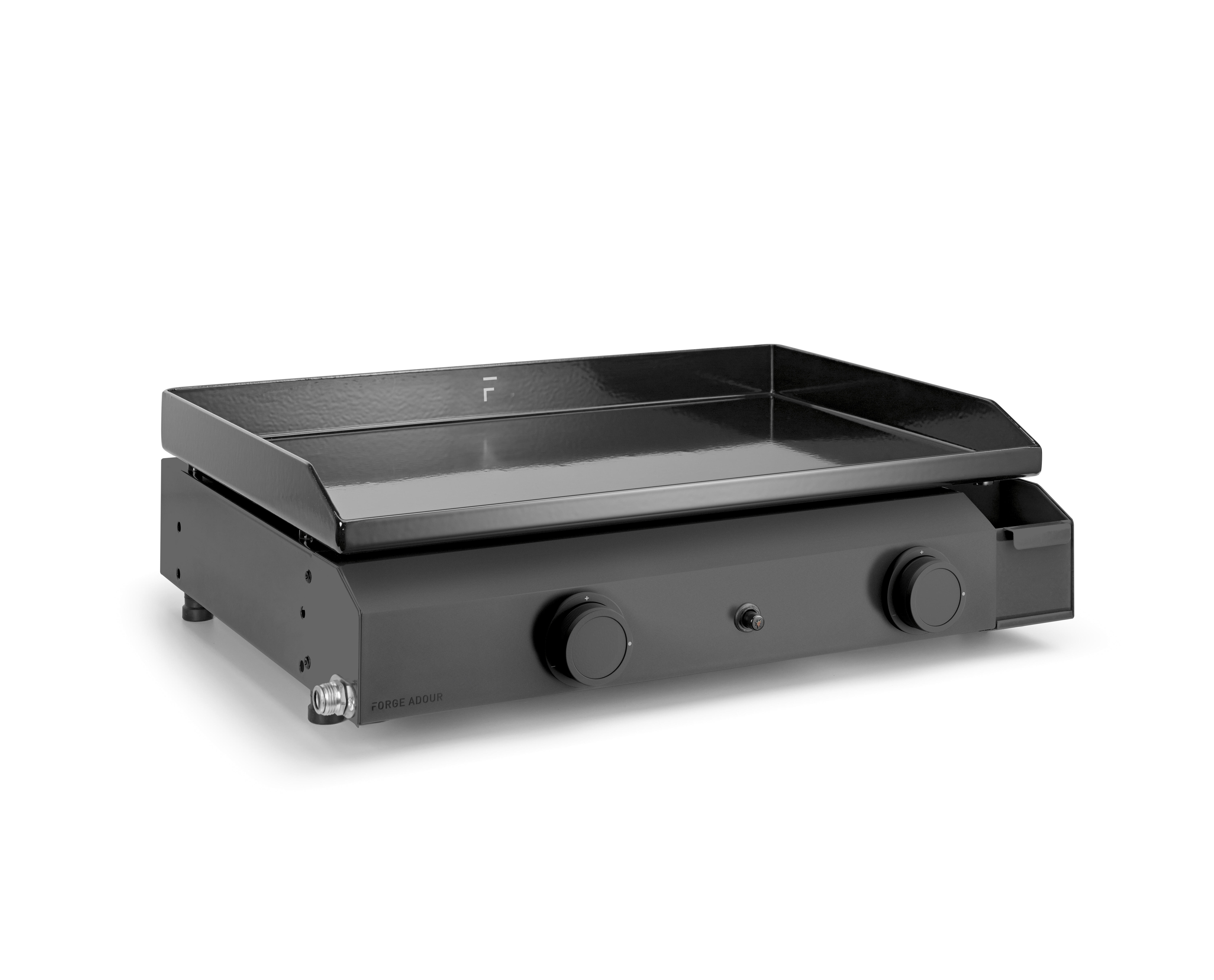 Plancha élctriqu 2500w plaqu font émaillé 43.5x42cm noir modrn - MODRN45AN - forg adour au millur prix