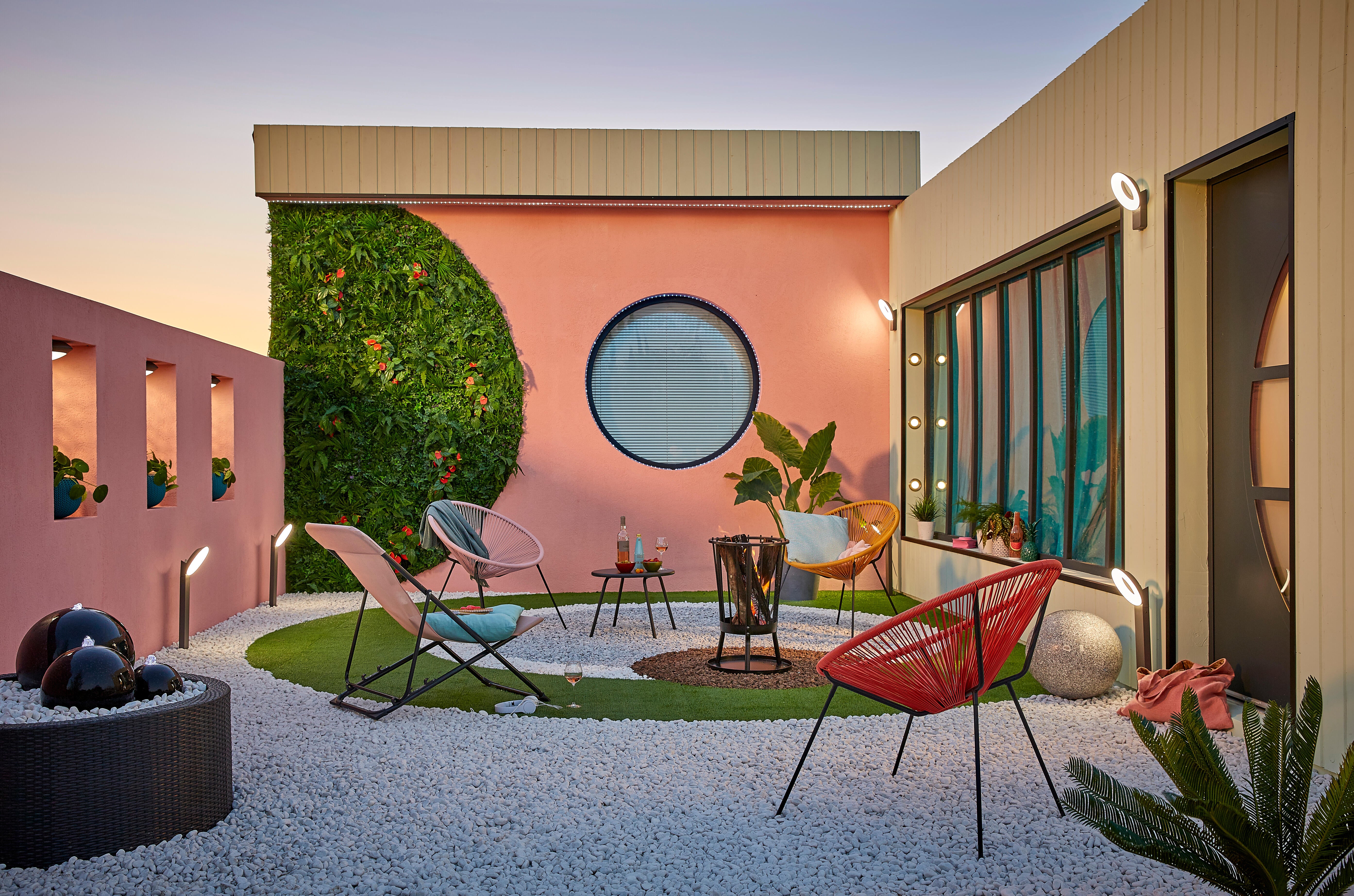 Mur végétal artificiel photinia, H.1 x L.1 m, FRANCE GREEN - 4