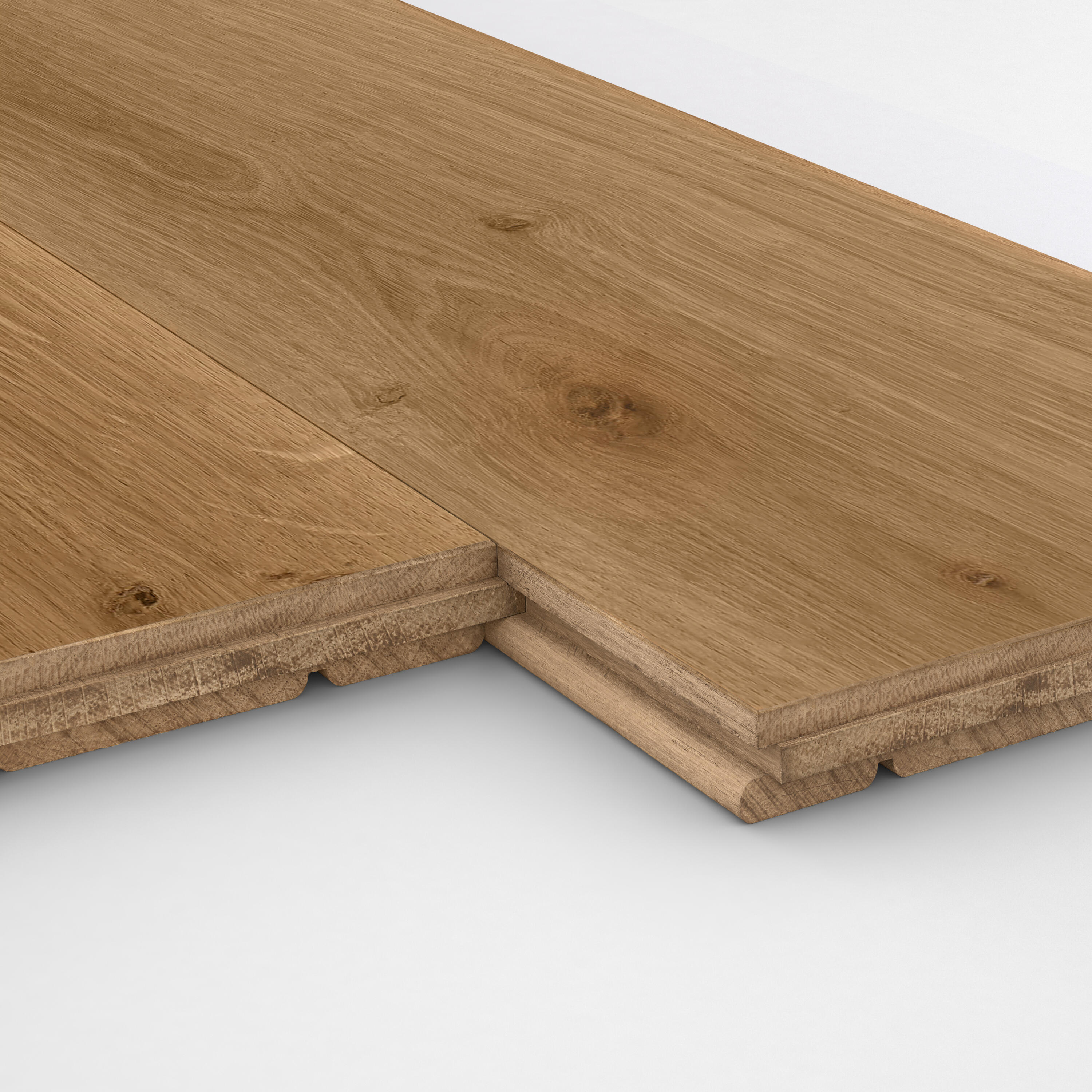 Echantillon Parquet massif chêne blond vitrifié L ARTENS - 3