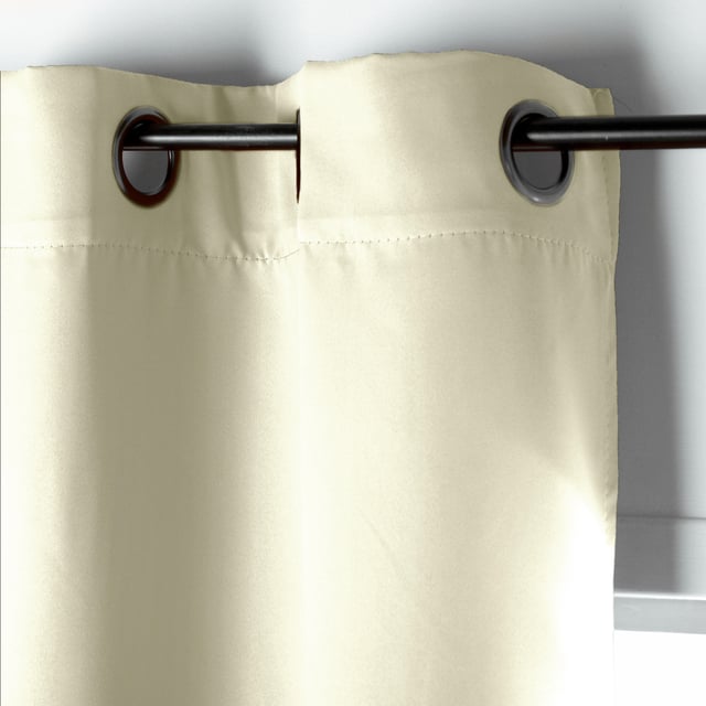 Rideau occultant, beige H.250 x l.140 cm