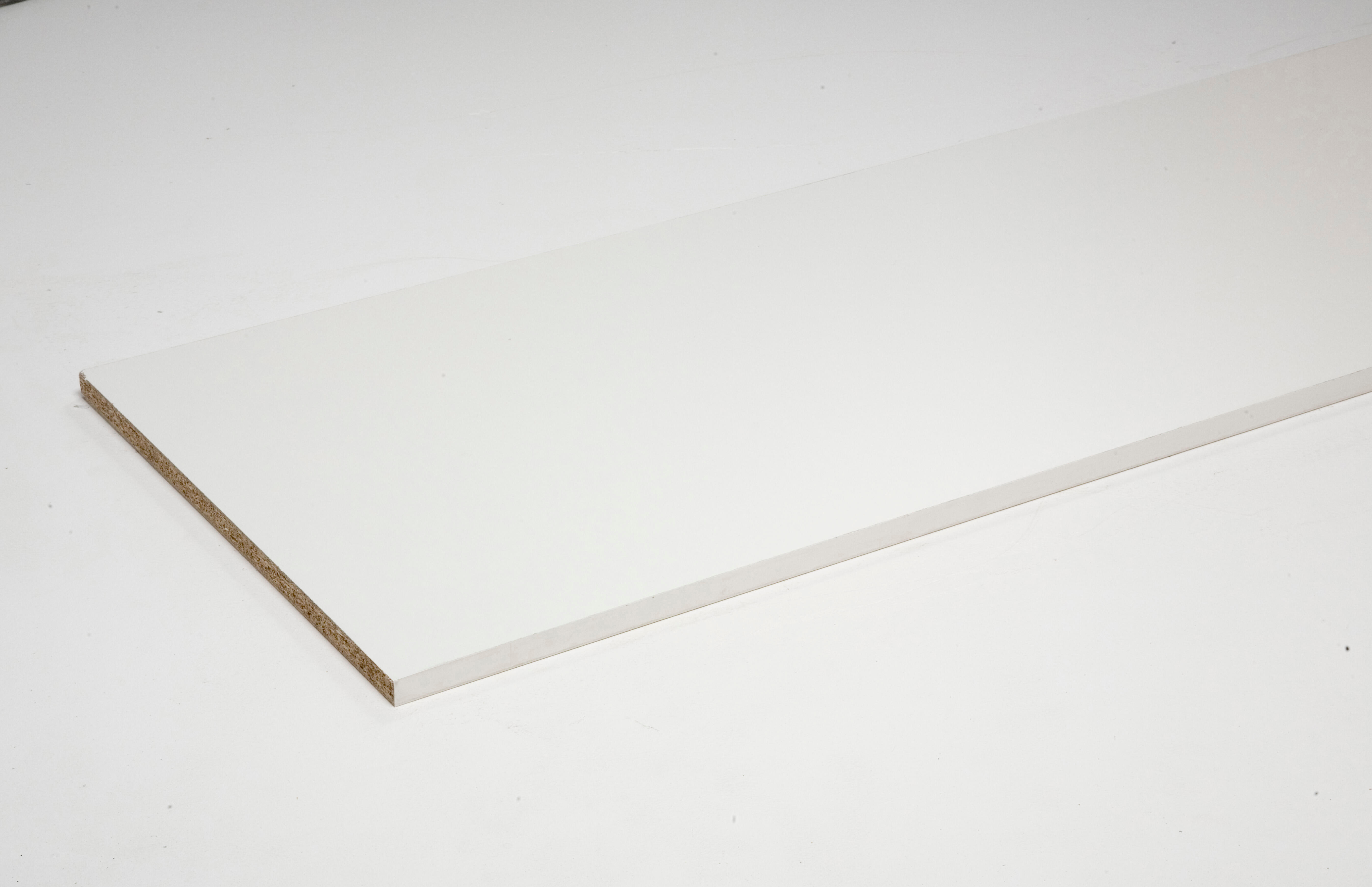 Tablette aggloméré mélaminé super blanc UNILIN, L.250 x l.40 cm x Ep.18 mm - 5