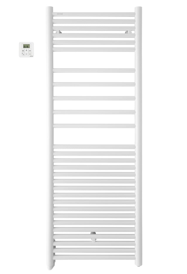 Sèche-serviettes électrique à inertie fluide ACOVA 750W, H135.7 x l50 cm Angora 