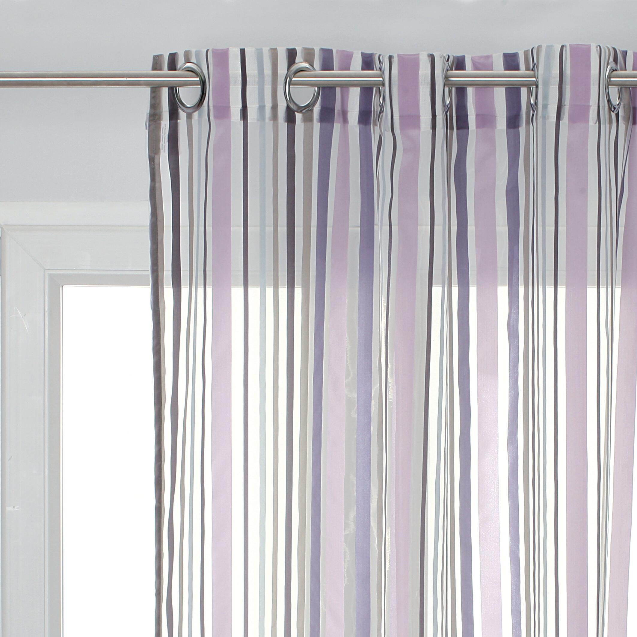 Tenda Voile Alexia viola, occhiello 140x280 cm - 3