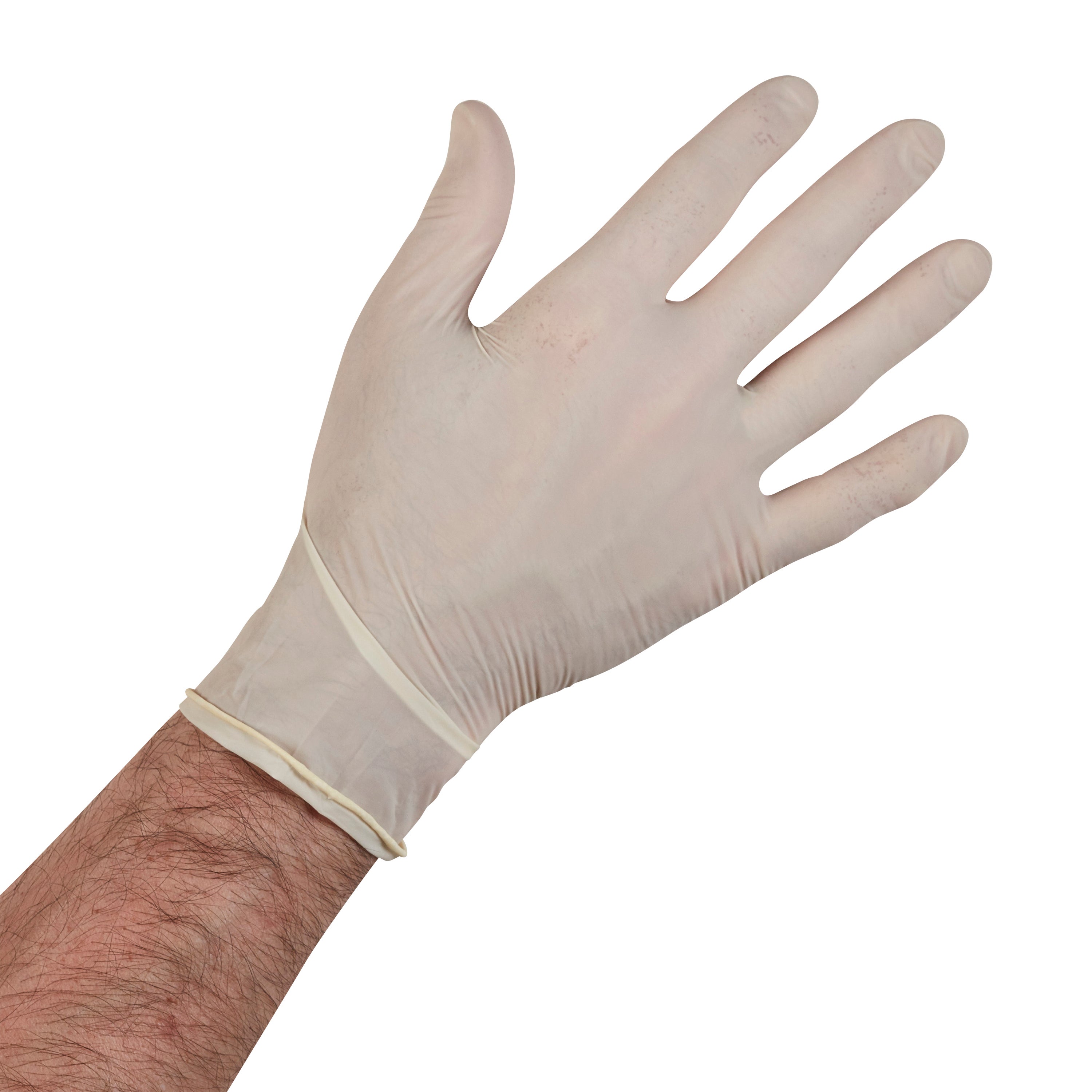 Lot de 100 gants pour outil de manutention latex, taille 7 SPONTEX EXPERT - 2
