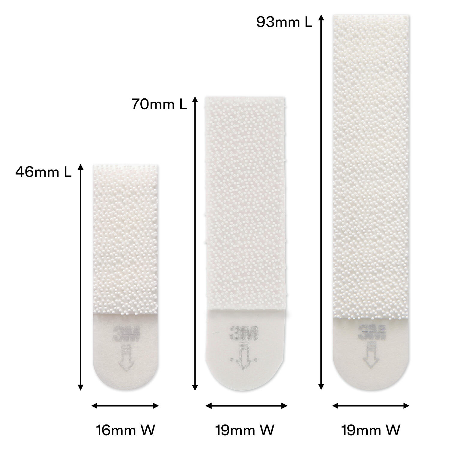 18 paires de languettes adhésives blanc de fixation de tableaux 7kg max COMMAND - 9