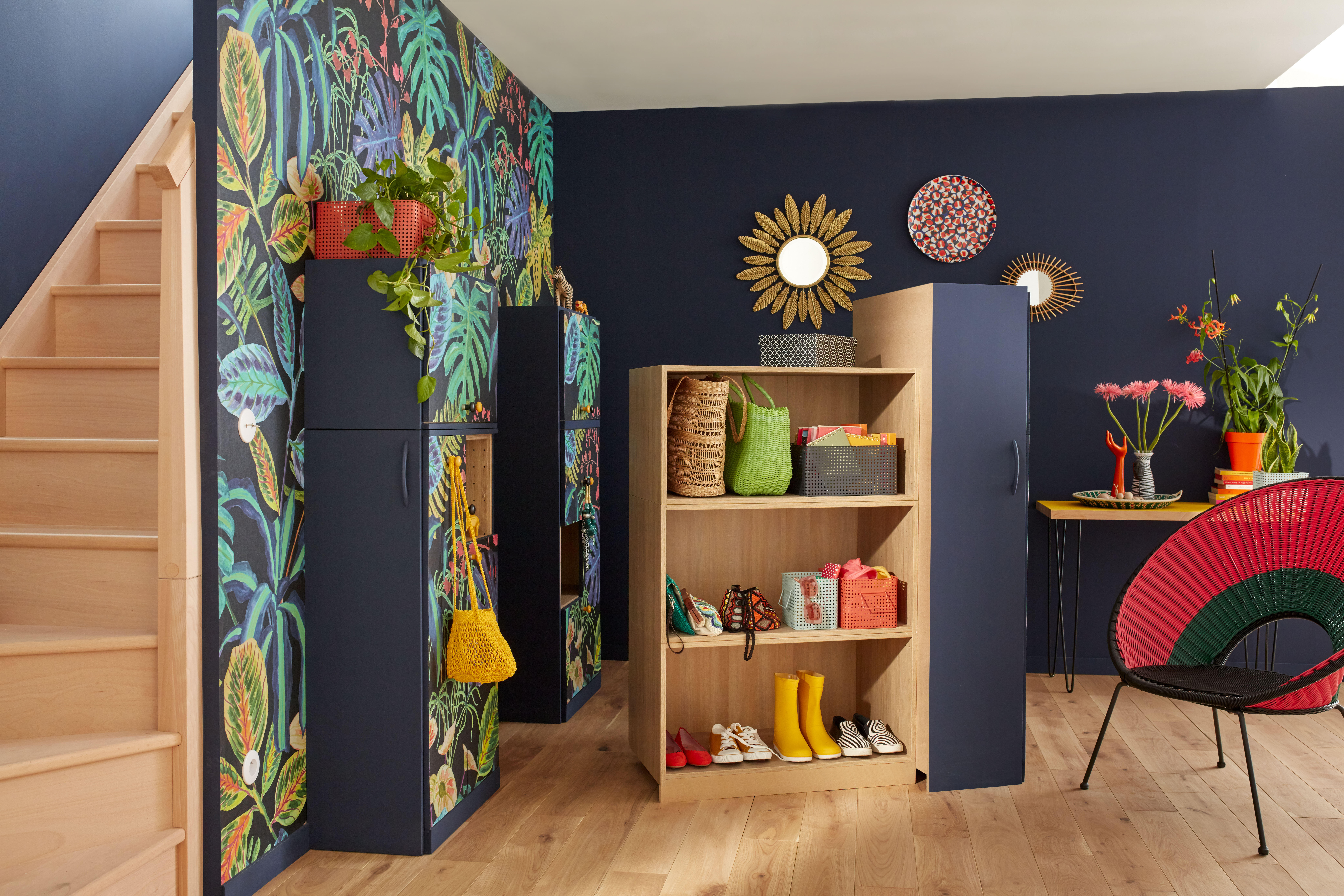 Panier à bûches noir DIXNEUF Naxos l.50 x H.50 cm - 2