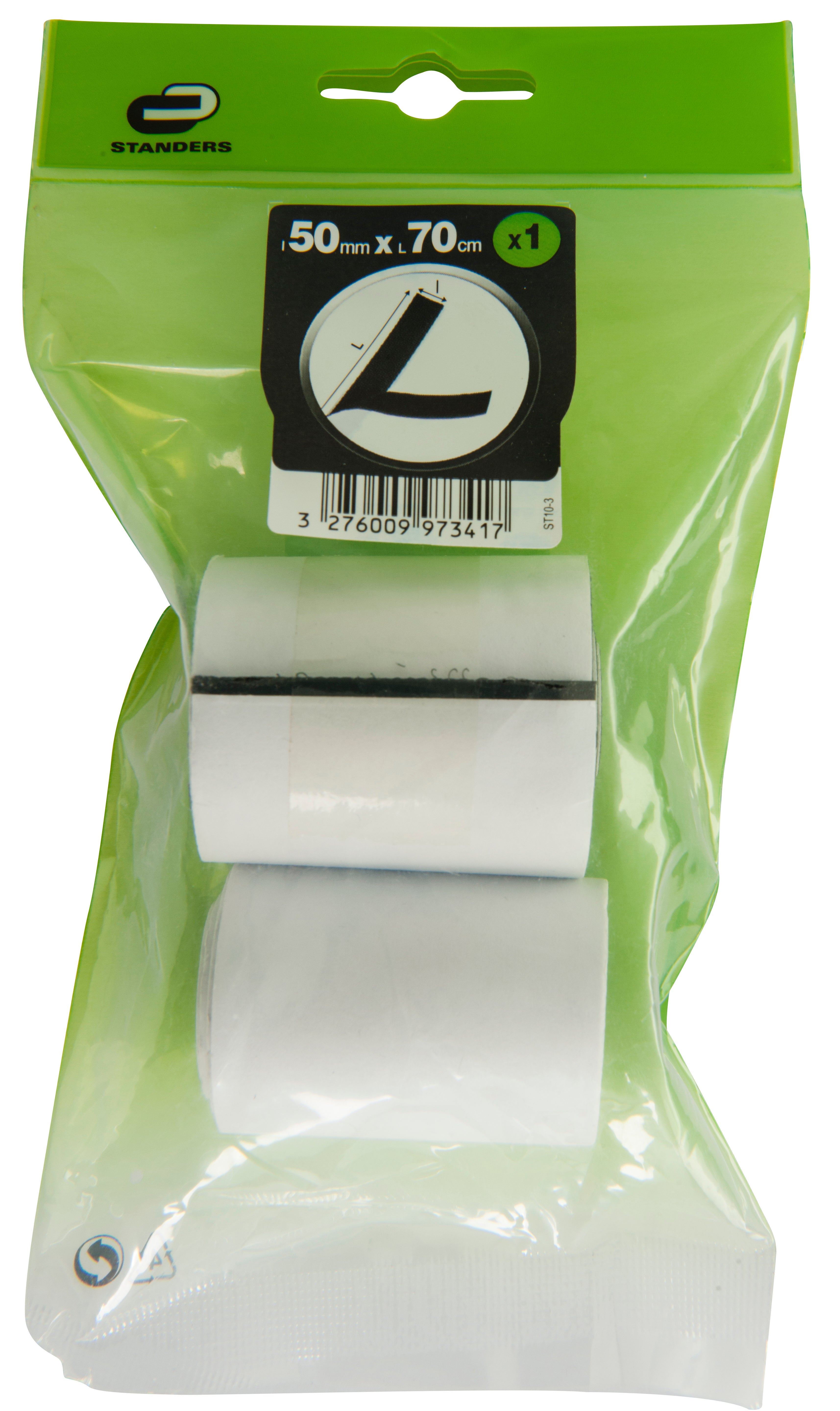 Ruban agrippant adhésif noir STANDERS, L.70 x l.50 mm - 2