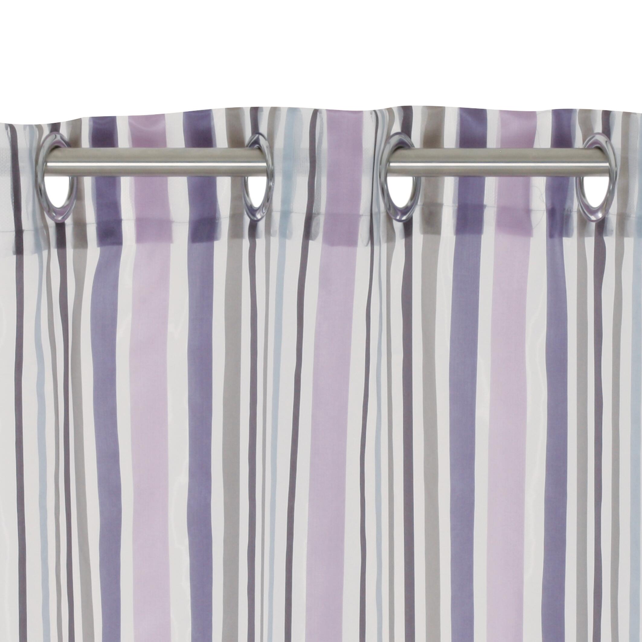 Tenda Voile Alexia viola, occhiello 140x280 cm - 2