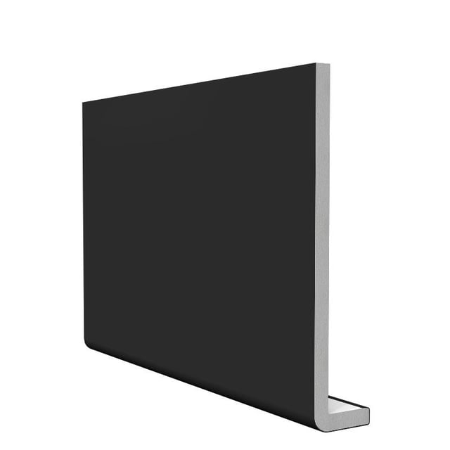 Bandeau de rive de toiture Fljj.lm noir pvc L.3 m x l.200 mm