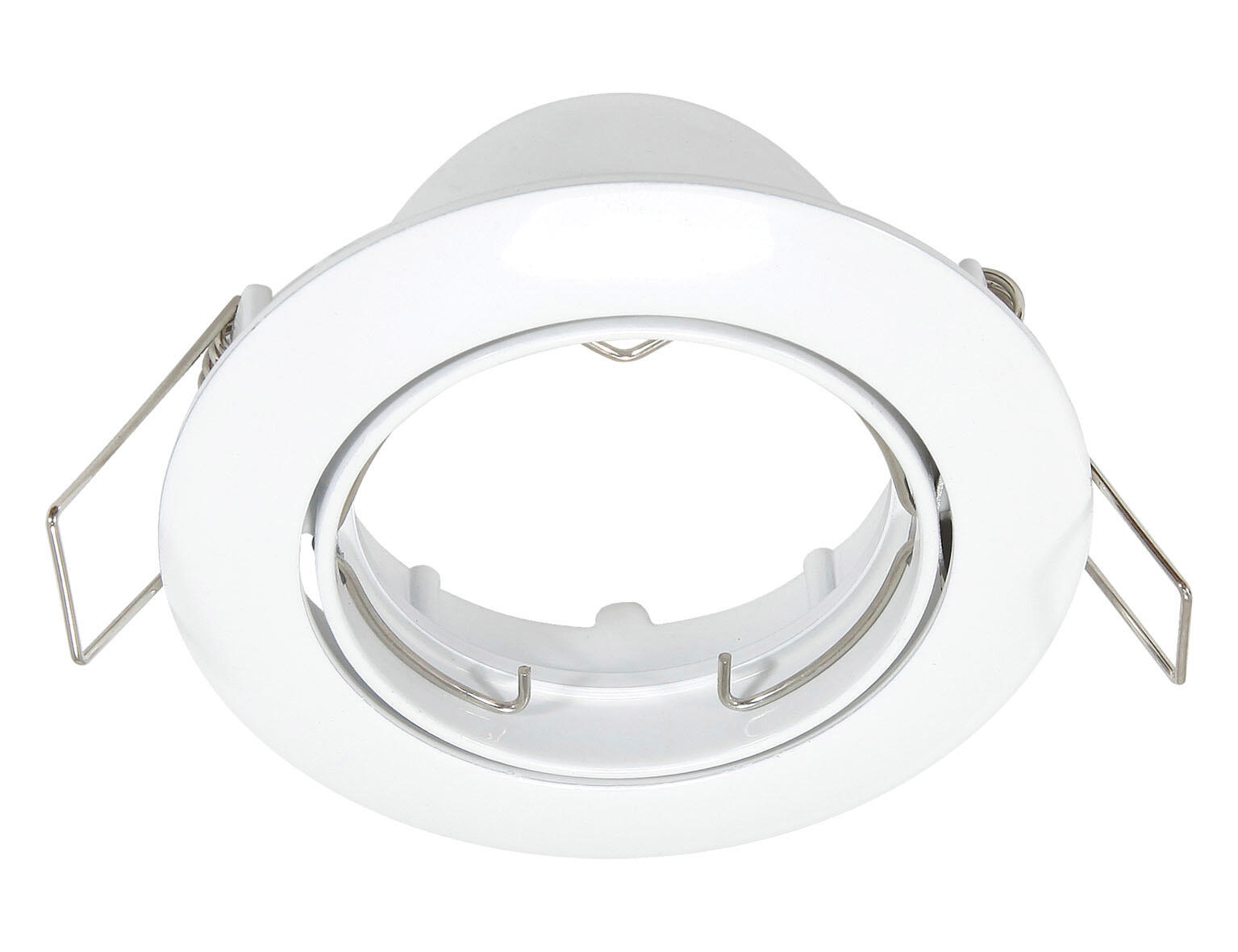 Portafaretto da incasso in alluminio CLANE GU10 bianco tondo IP23 INSPIRE - 4