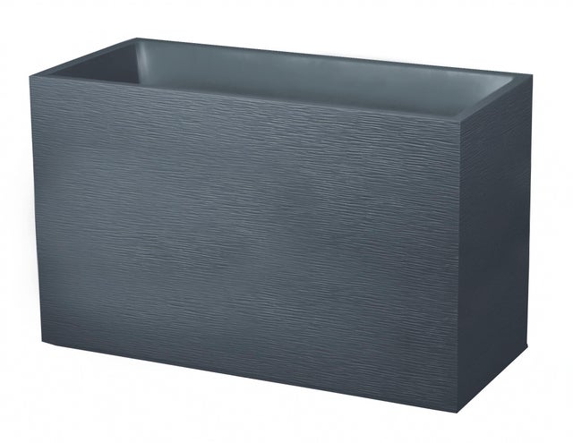 Jardinière plastique EDA L.99.5 x l.39 x H.60 cm anthracite