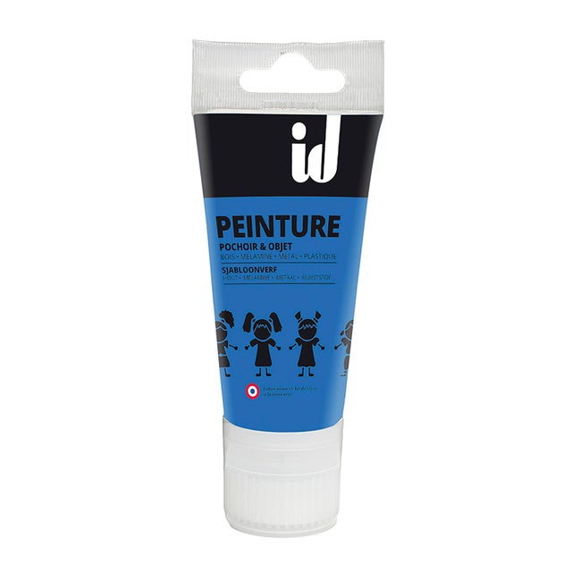 Pittura per interni per parete e mobile stencil ID blu opaco 0.05 L