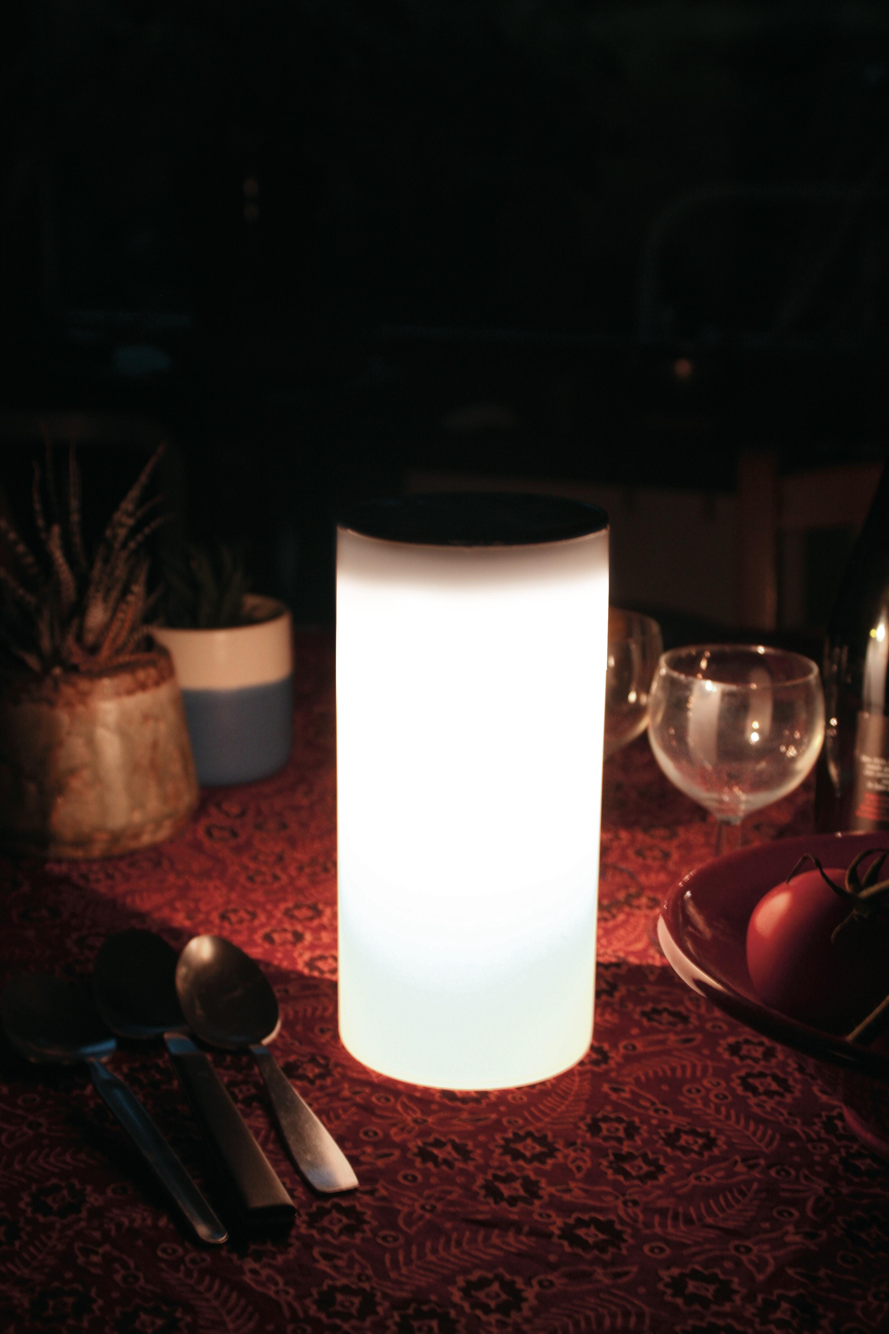 Lampe solaire Alba 21 cm 40 Lumen blanc WATT & HOME - 2