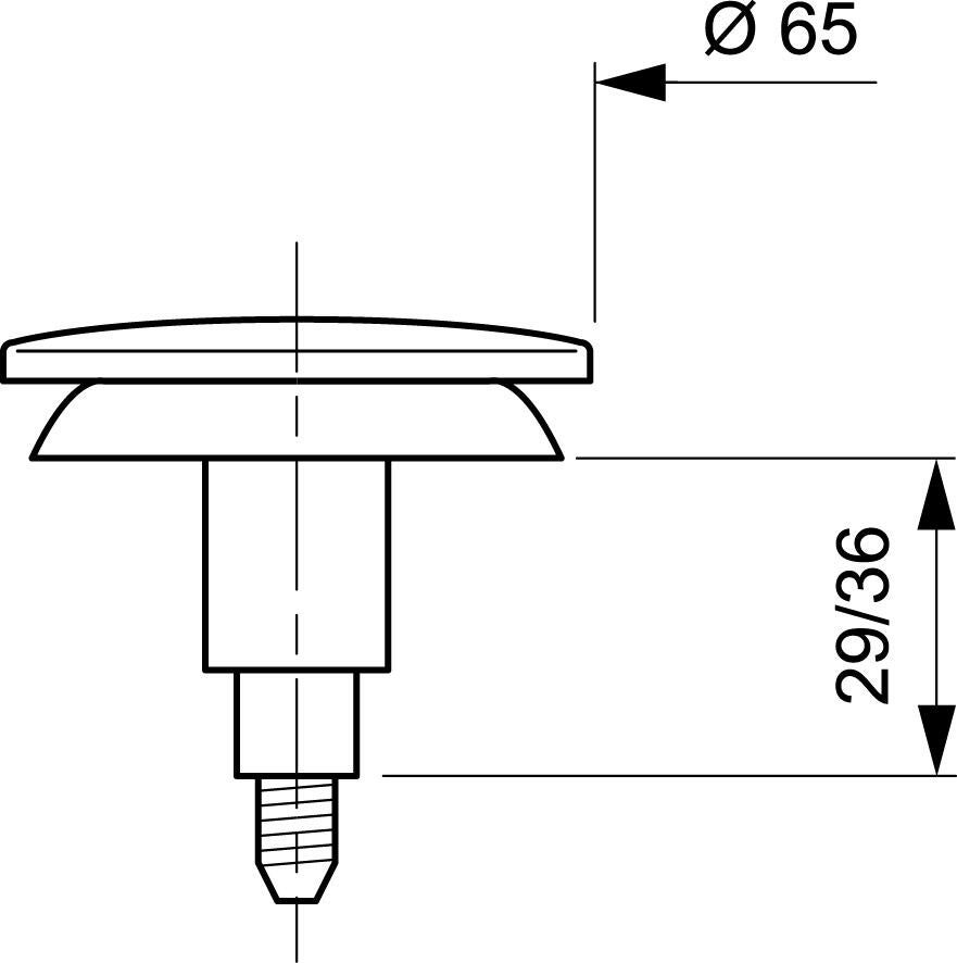 Clapet Quick-Clac pour lavabo, bidet et baignoire, WIRQUIN - 2