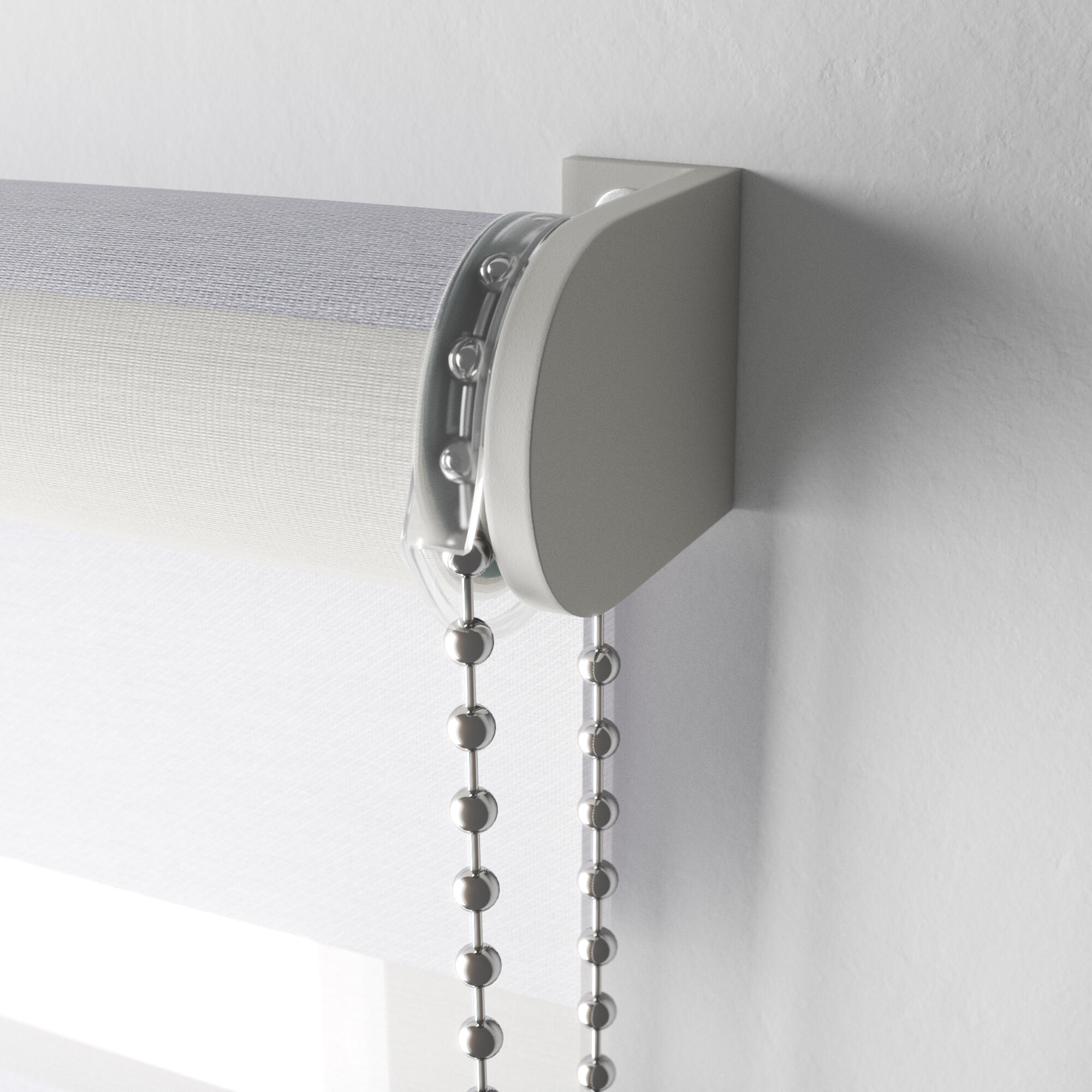 Store enrouleur jour/nuit Authentic blanc, l.40 x H.160 cm, DECOSOL DELUXE - 6
