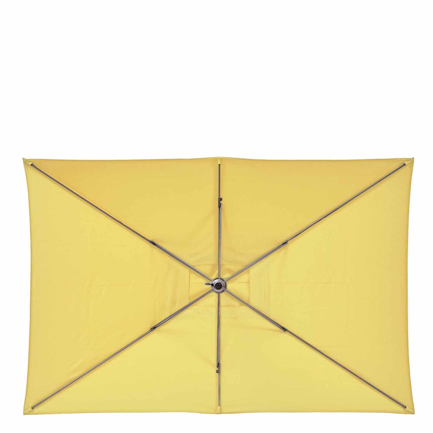 Parasol droit rectangulaire jaune Avea NATERIAL L.300 x l.194 cm - 6