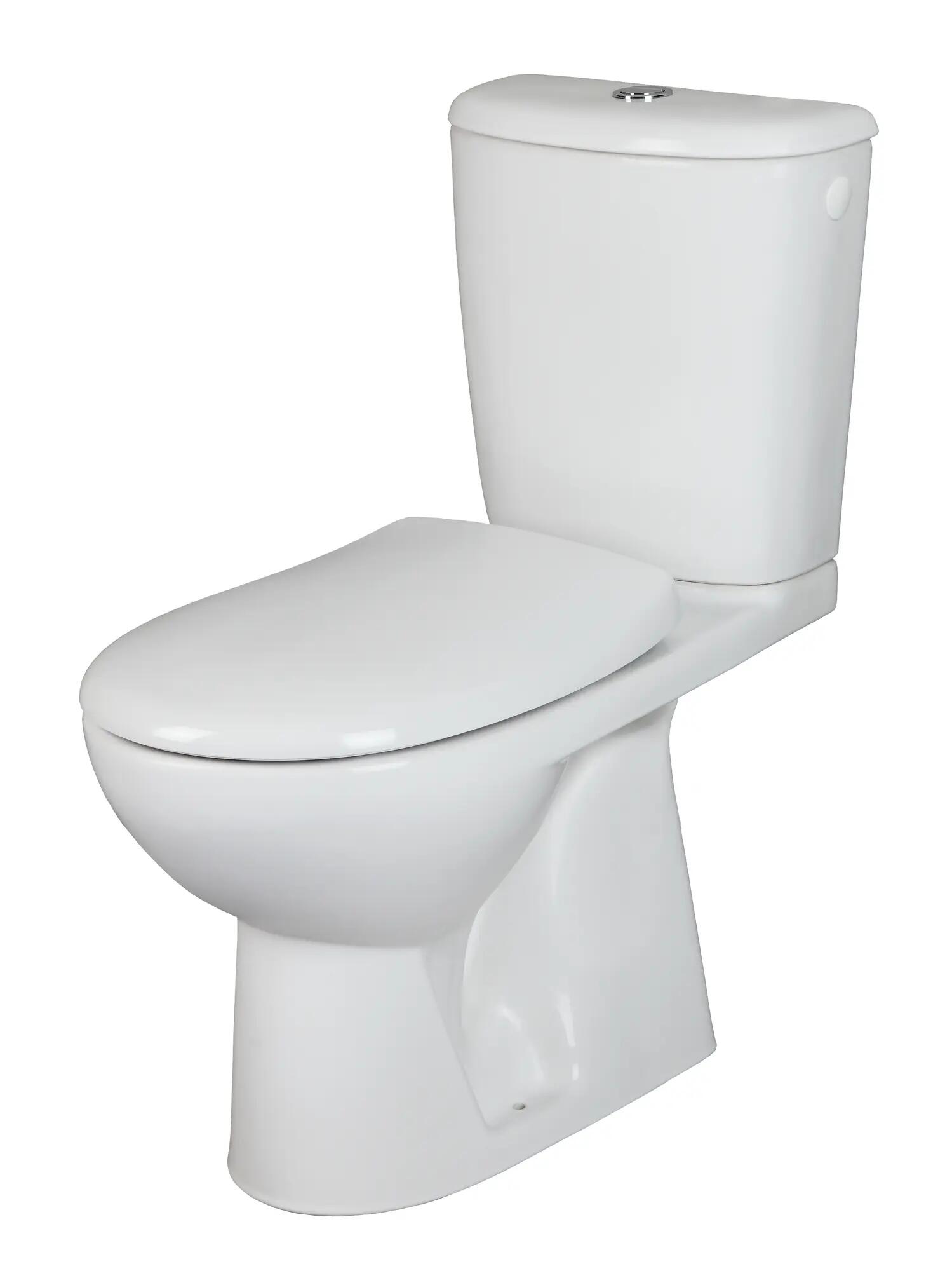 Pack WC à poser sortie verticale, fermée émaillée Scuadra, PERLINE - 2