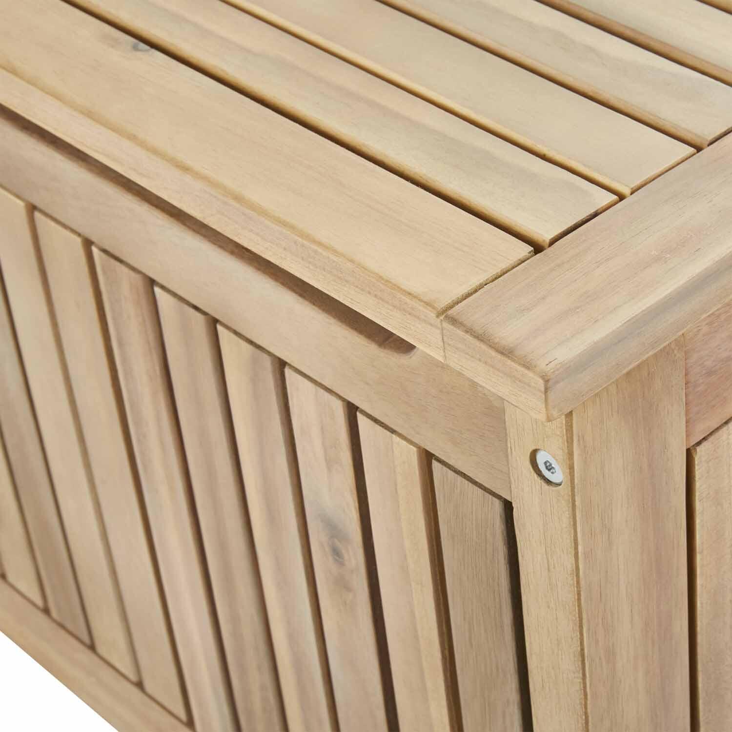 Coffre de jardin en bois NATERIAL Solis, marron, 118 litres - 11