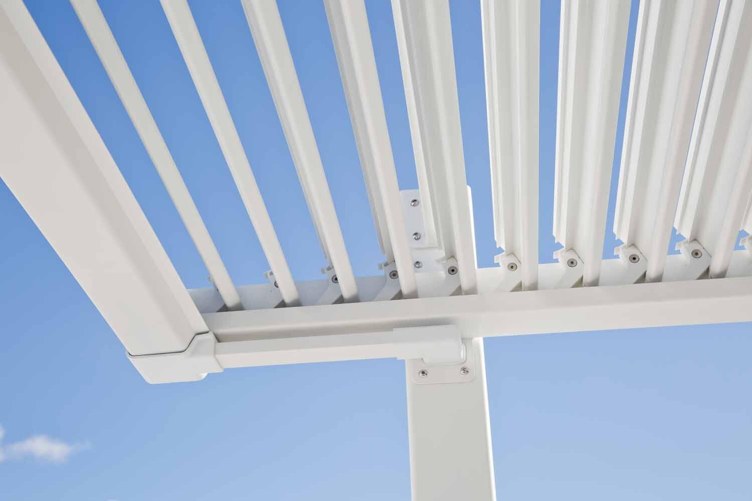 Pergola in alluminio bianca 3 x 3.5 m - Persea NATERIAL - 19