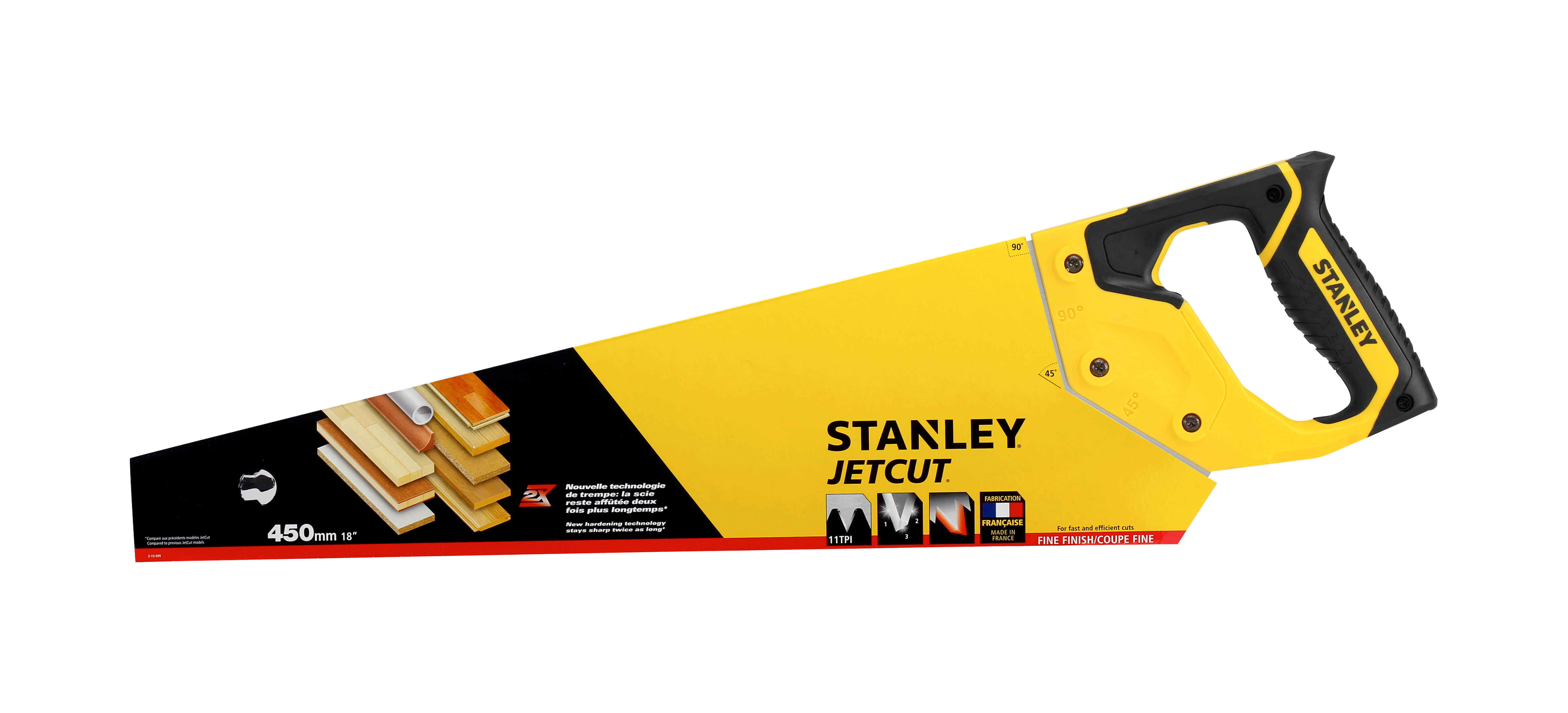 Sega a mano STANLEY Jet Cut  lama in acciaio 11 TPI L 450 mm - 6