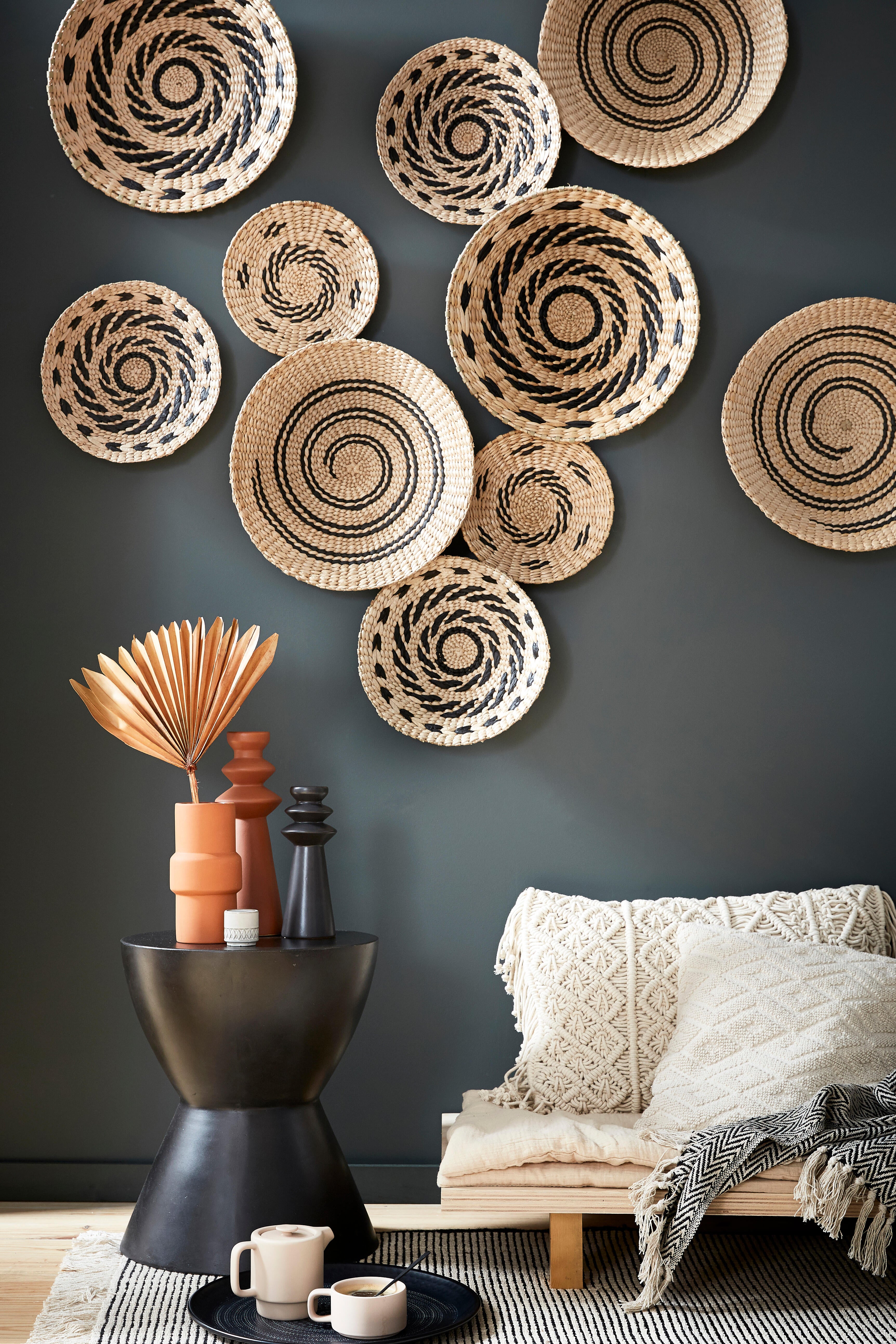 Bougeoir en céramique Askel, noir l.10.7 x H.30 cm - 9