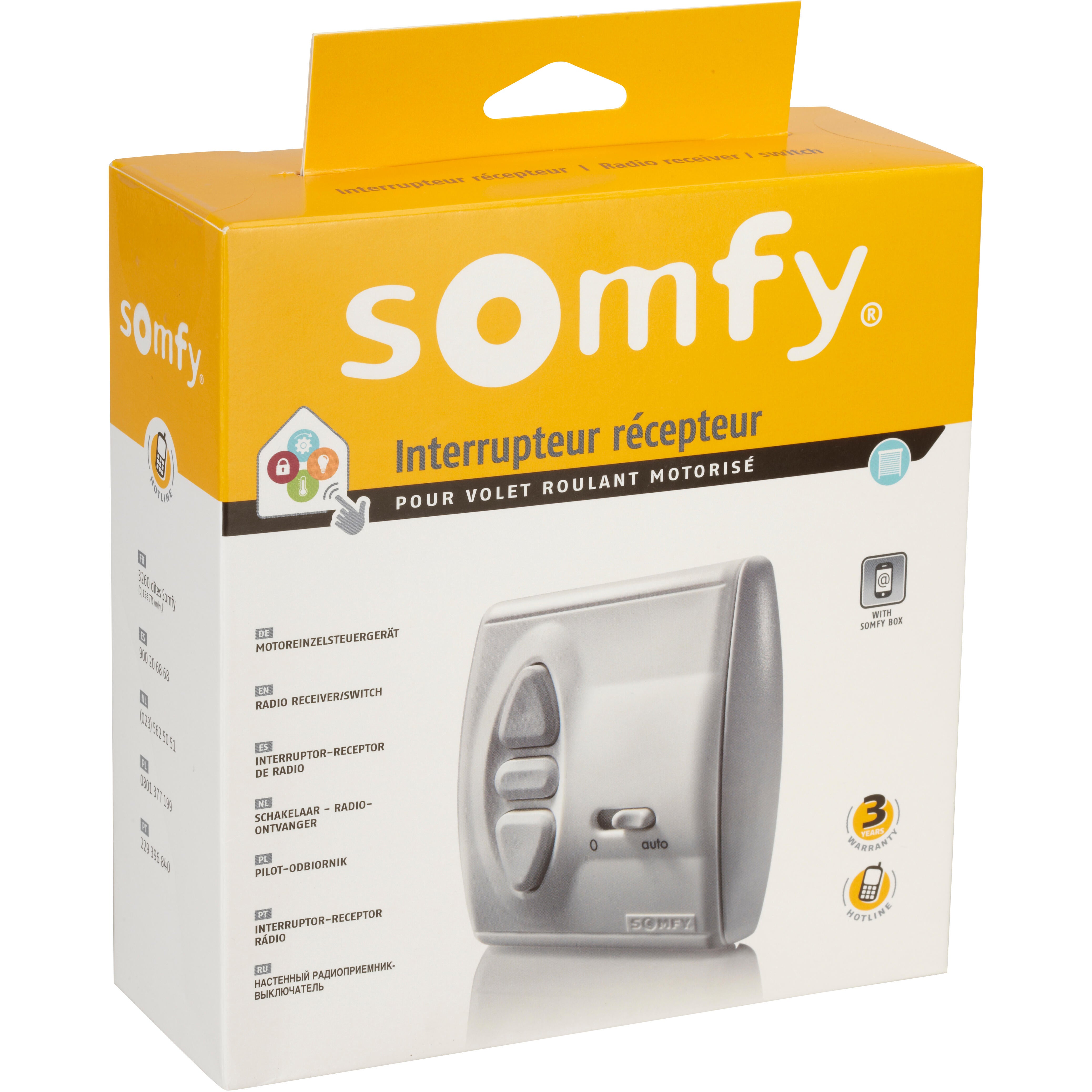 Interrupteur radio Centralis UNO RTS – Somfy 2400850 - 5