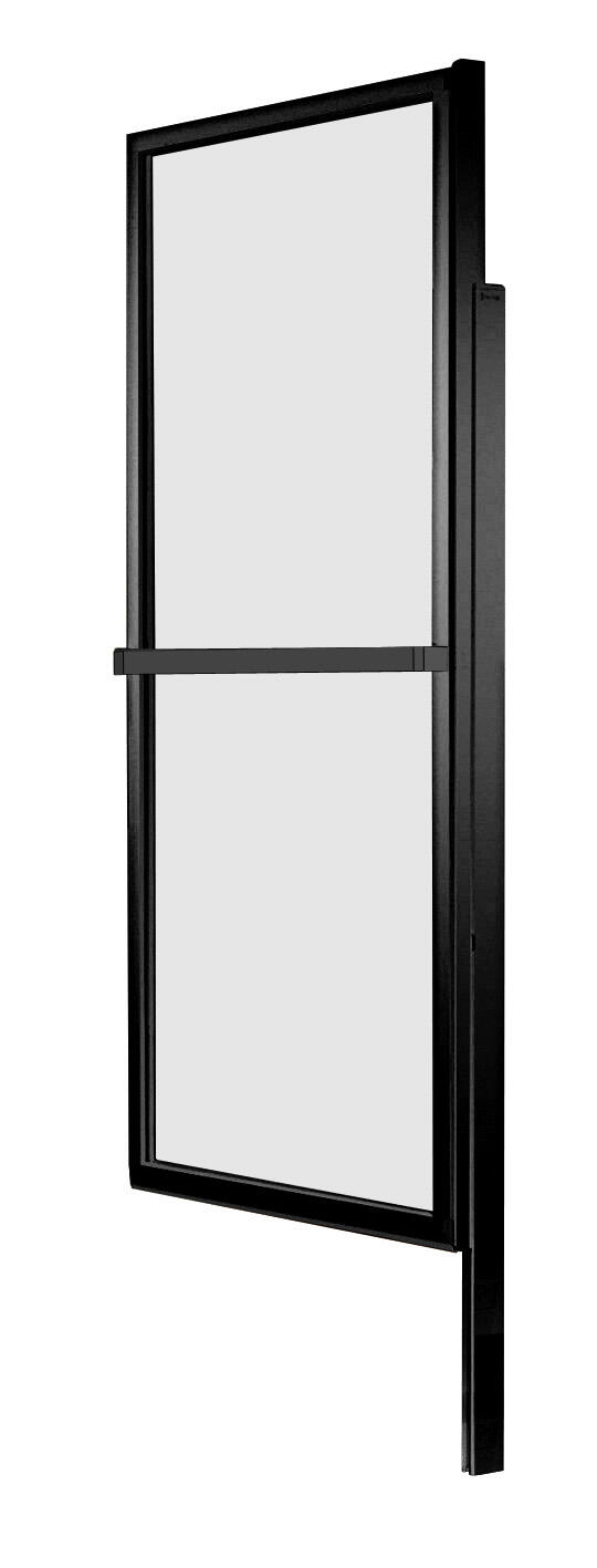 Pare-baignoire pivotant relevable transparent noir, H.140 x l.123 cm Lift - 6