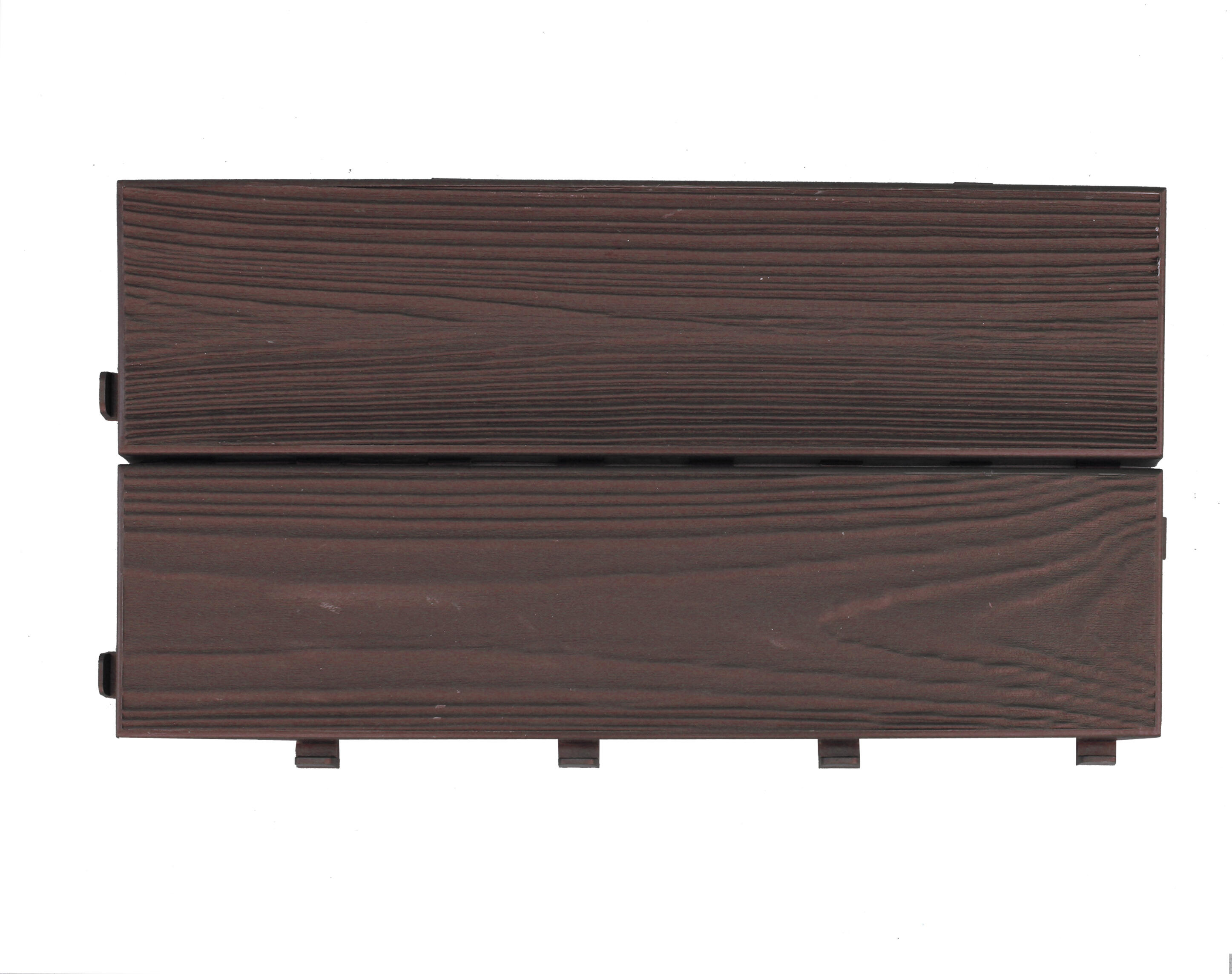 Lot 14 dalles clipsables pvc Easywood, marron foncé, L.37.7 x l.18.6cm x Ep.17mm - 4