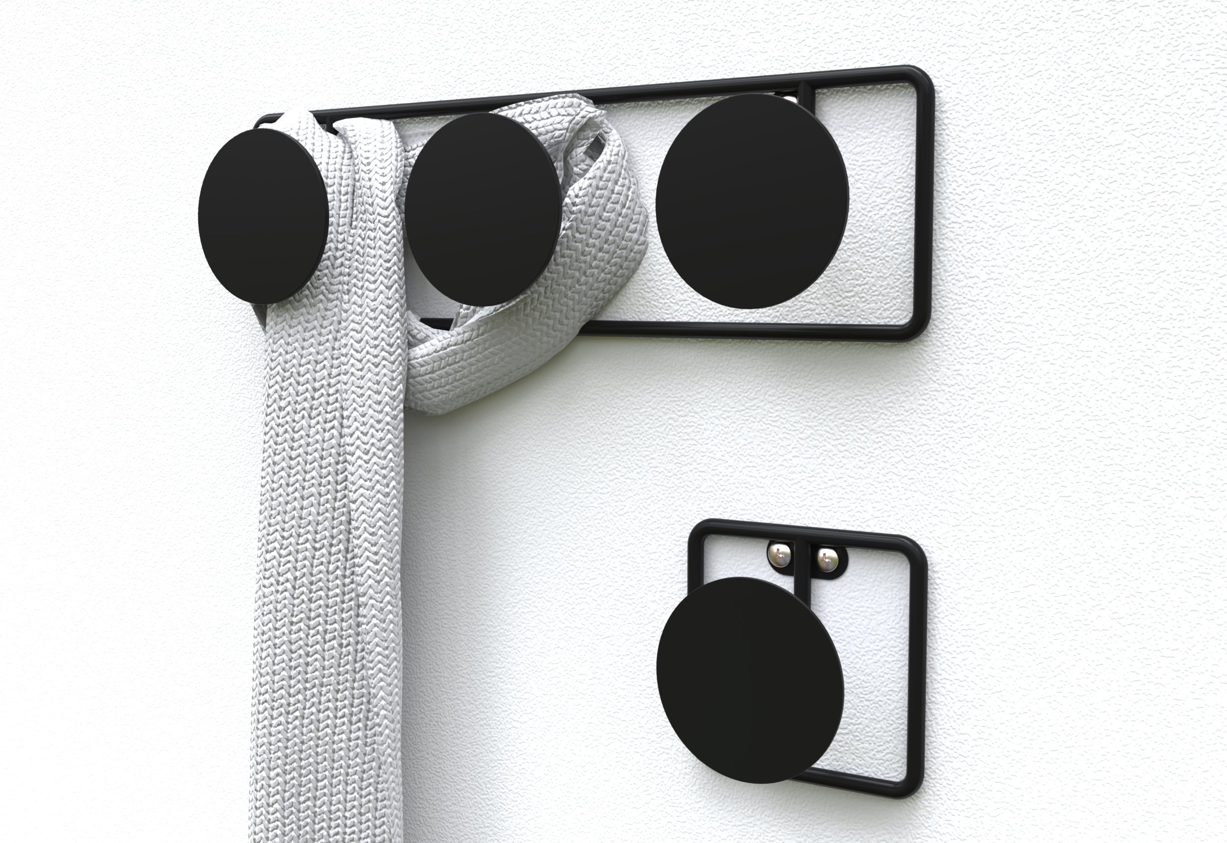 Portemanteau à visser noir Dot CIME - 3