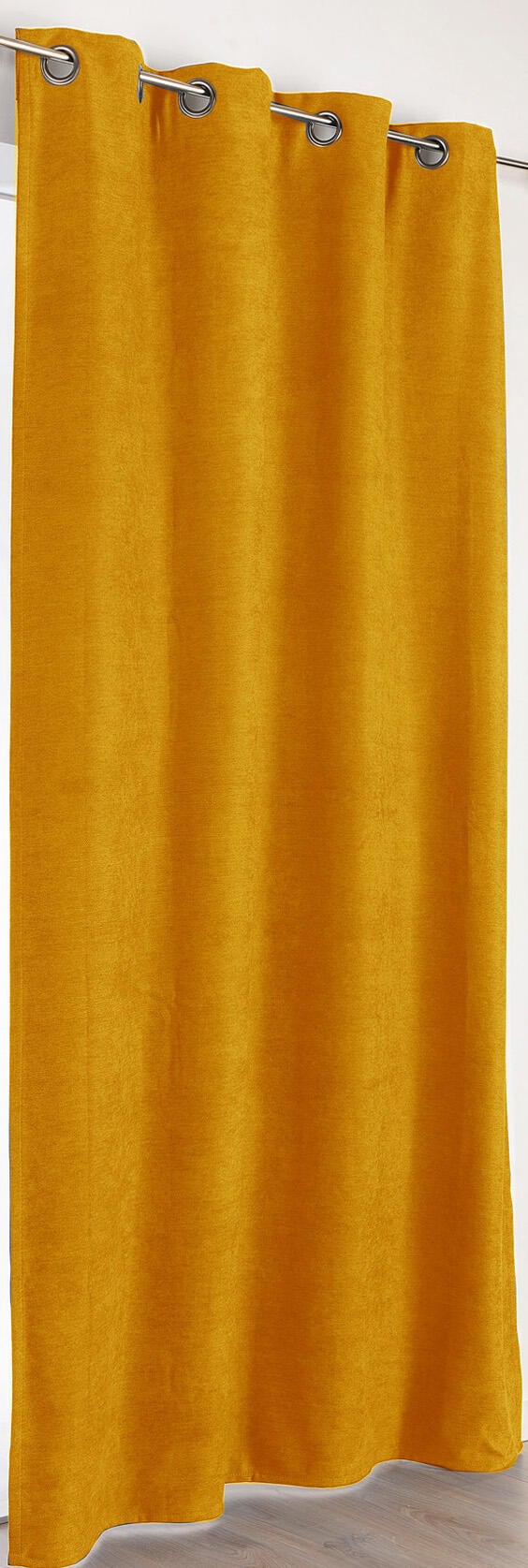 Rideau occultant thermique, Alaska, jaune H.260 x l.140 cm - 4