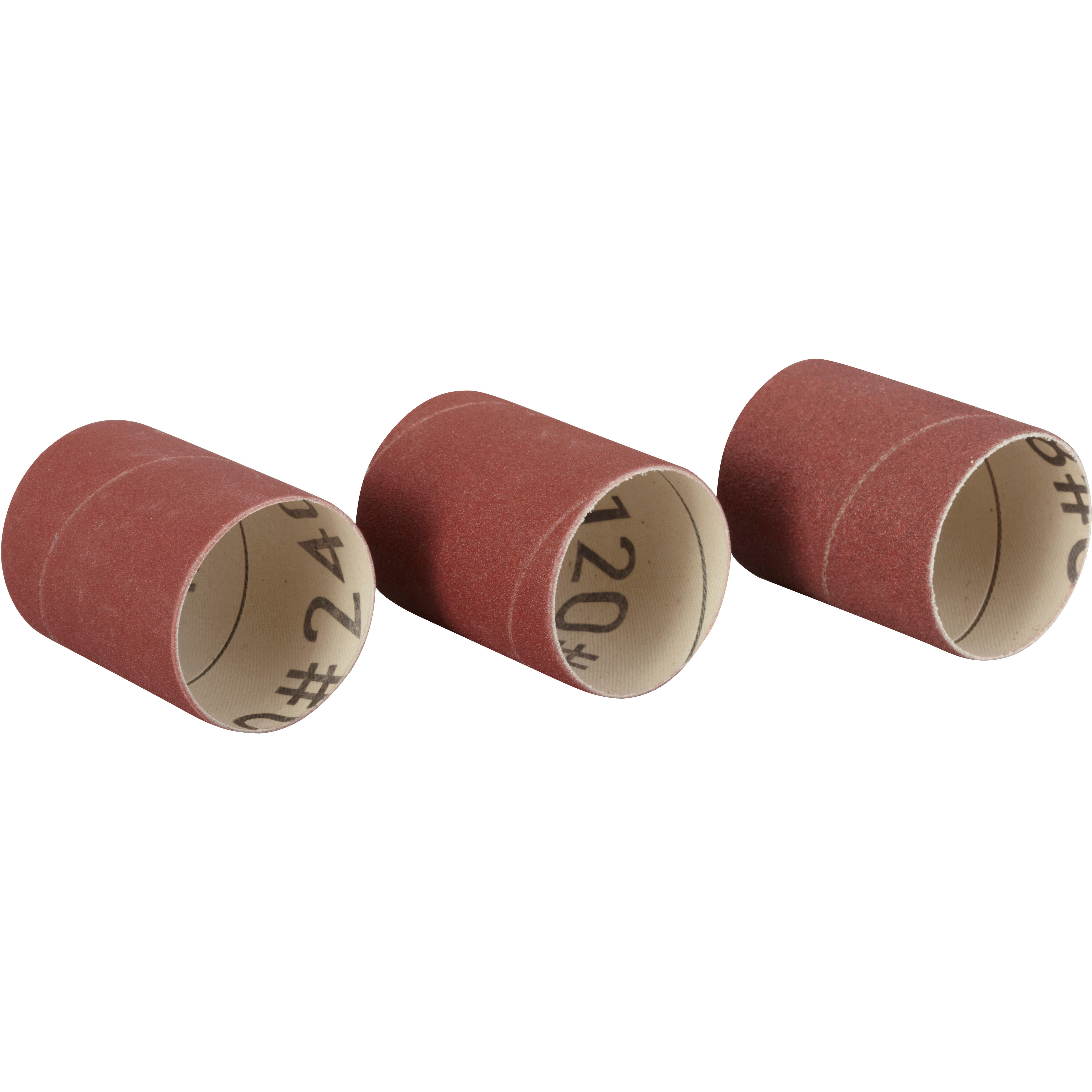 Lot de 3 rouleaux abrasifs grain 80/120/240 pour ponçeuse BOSCH PRR 250, 60 mm - 2