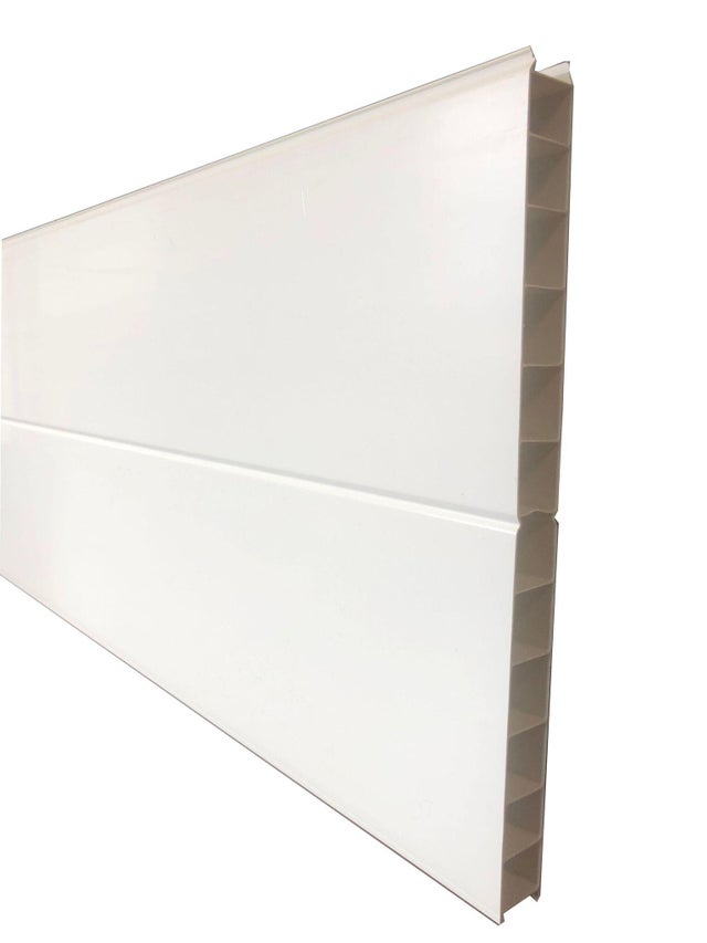Kit clôture lame pvc littoral persiennée H.1M x L.1.80M blanc