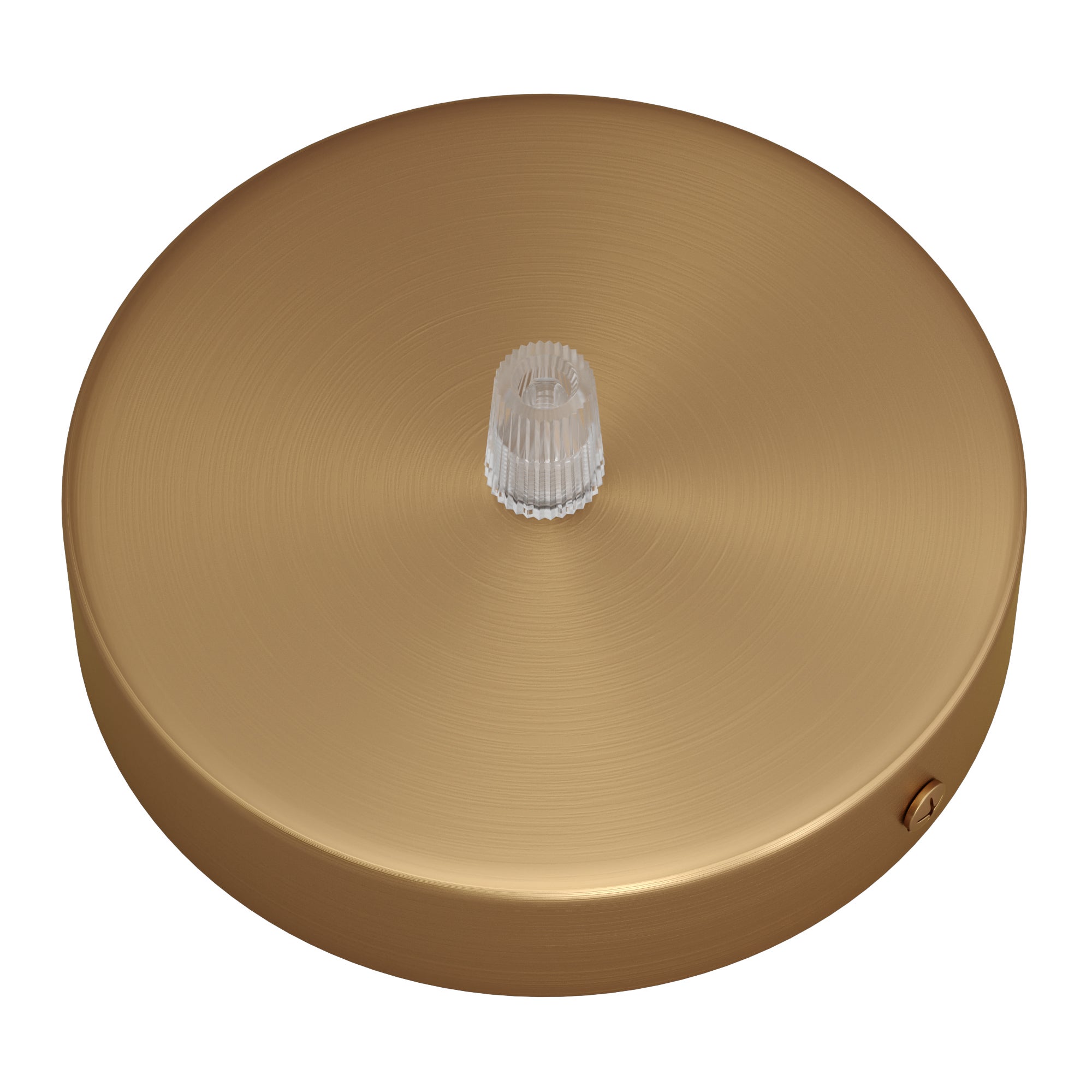 Pavillon d12cm, métal bronze satiné, 1 trou, CREATIVE CABLES bronze - 2