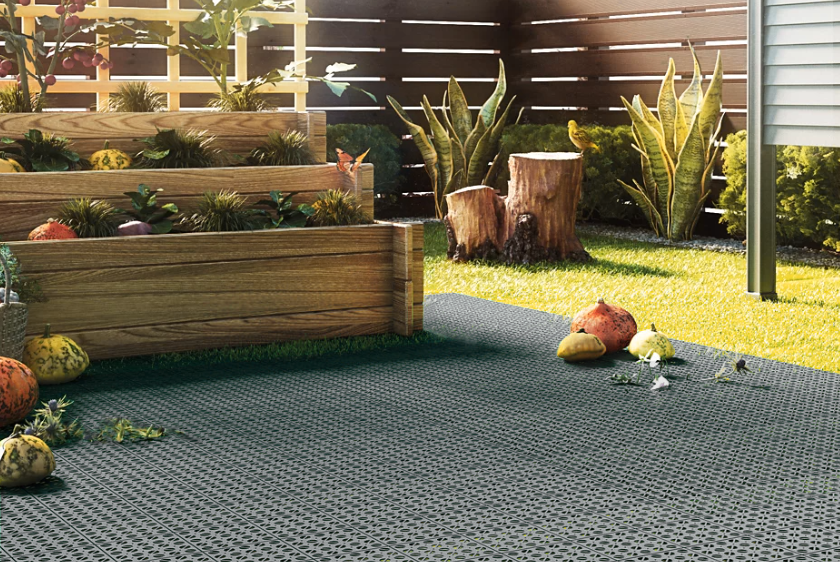 Dalle clipsable polyéthylène Multiplate, gris, L.56 x l.56 cm x Ep.11 mm - 7