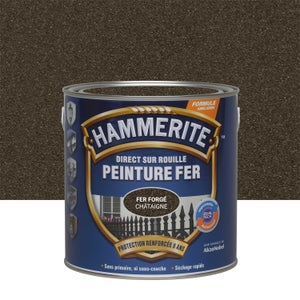 Peinture extérieure fer Forgé HAMMERITE chataigne mat  2.5l