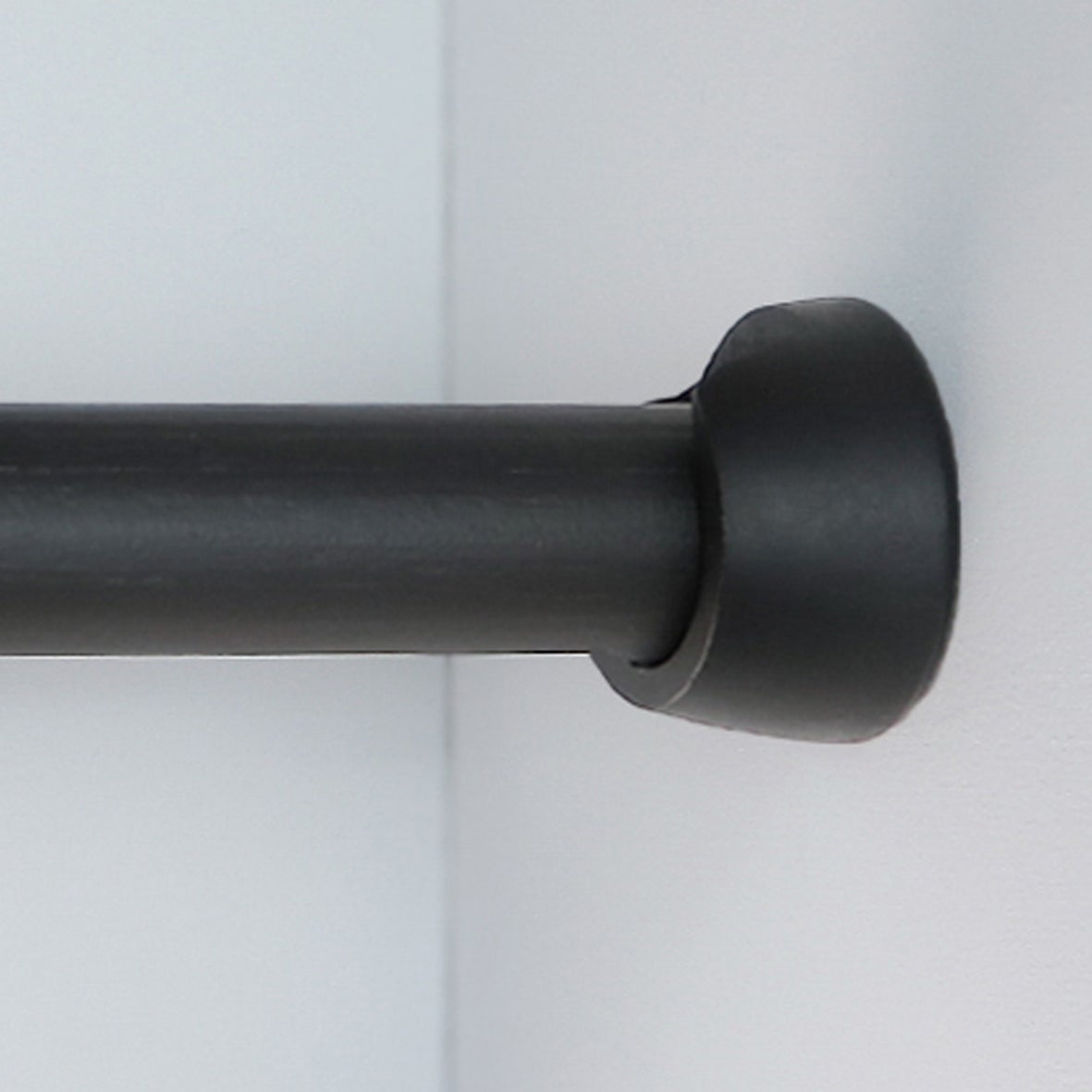 Support pour tringle à rideau Charme récup 28mm noir peint INSPIRE - 2