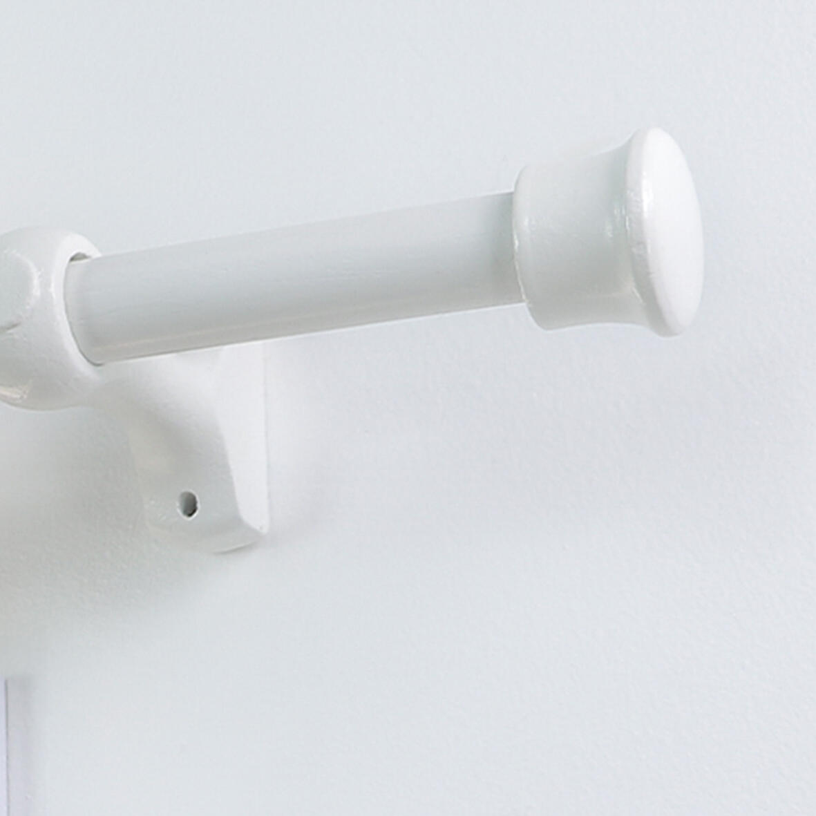 2 terminais para varão de cortina D20mm madeira branco Inspire branco - 3