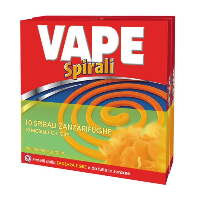 Zampirone spirale per zanzare VAPE MISTO SPIRALI ASSORTITE, 20 pezzi