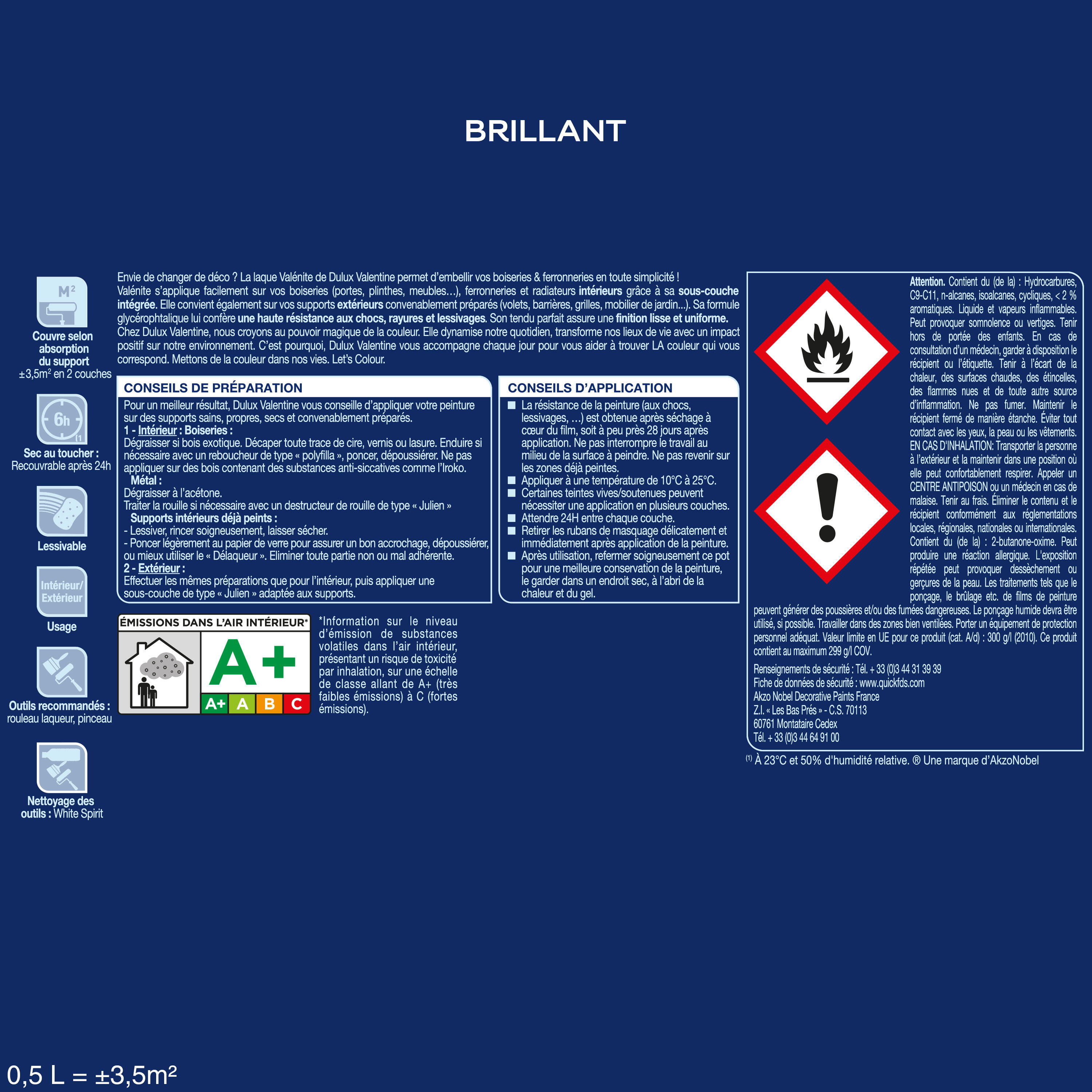Peinture boiserie, radiateur blanc cassé brillant DULUX VALENTINE Valénite glycé - 3